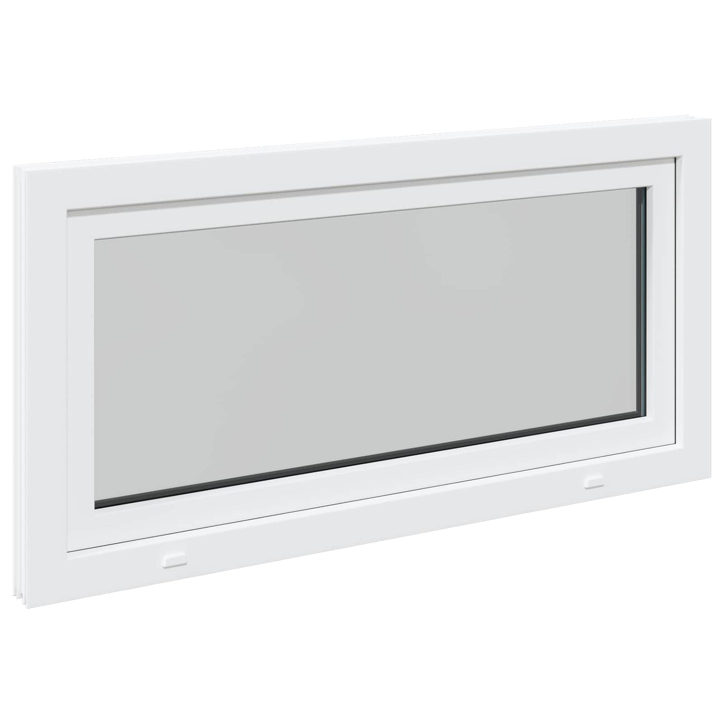 Παράθυρο Κάτω Στρώματος RISOR Λευκός 120 x 60 cm PVC και Γυαλί