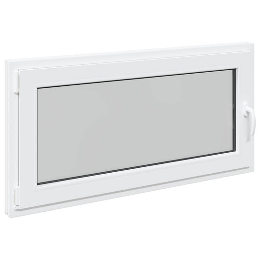 Παράθυρο Κάτω Στρώματος RISOR Λευκός 120 x 60 cm PVC και Γυαλί