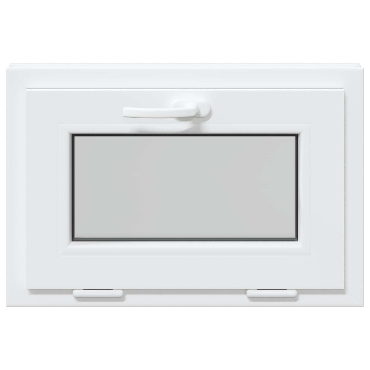 vidaXL Παράθυρο Κάτω Στρώματος RISOR 60 x 40 cm PVC και Γυαλί Λευκό