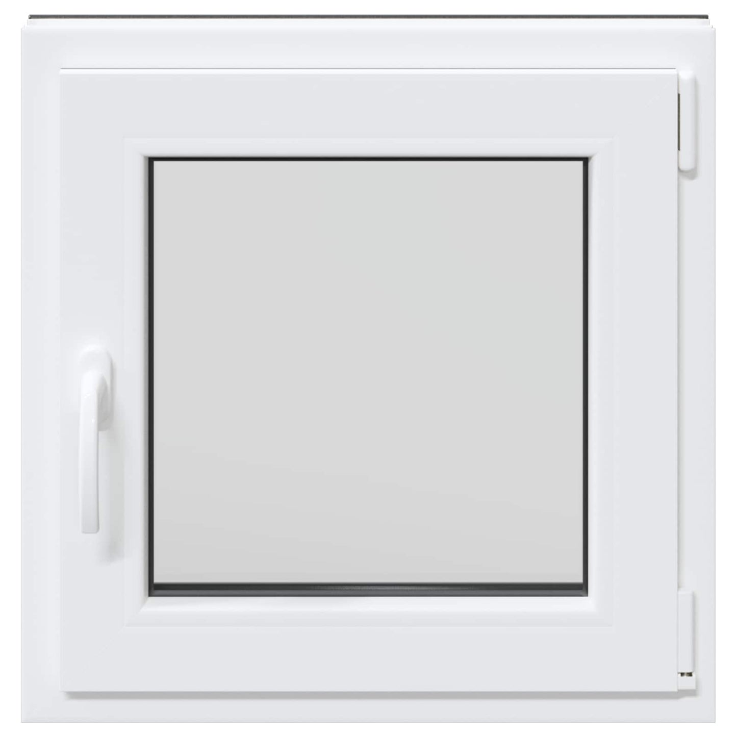 Παράθυρο Κάτω Στρώματος RISOR Ανθρακί 50 x 50 cm PVC και Γυαλί