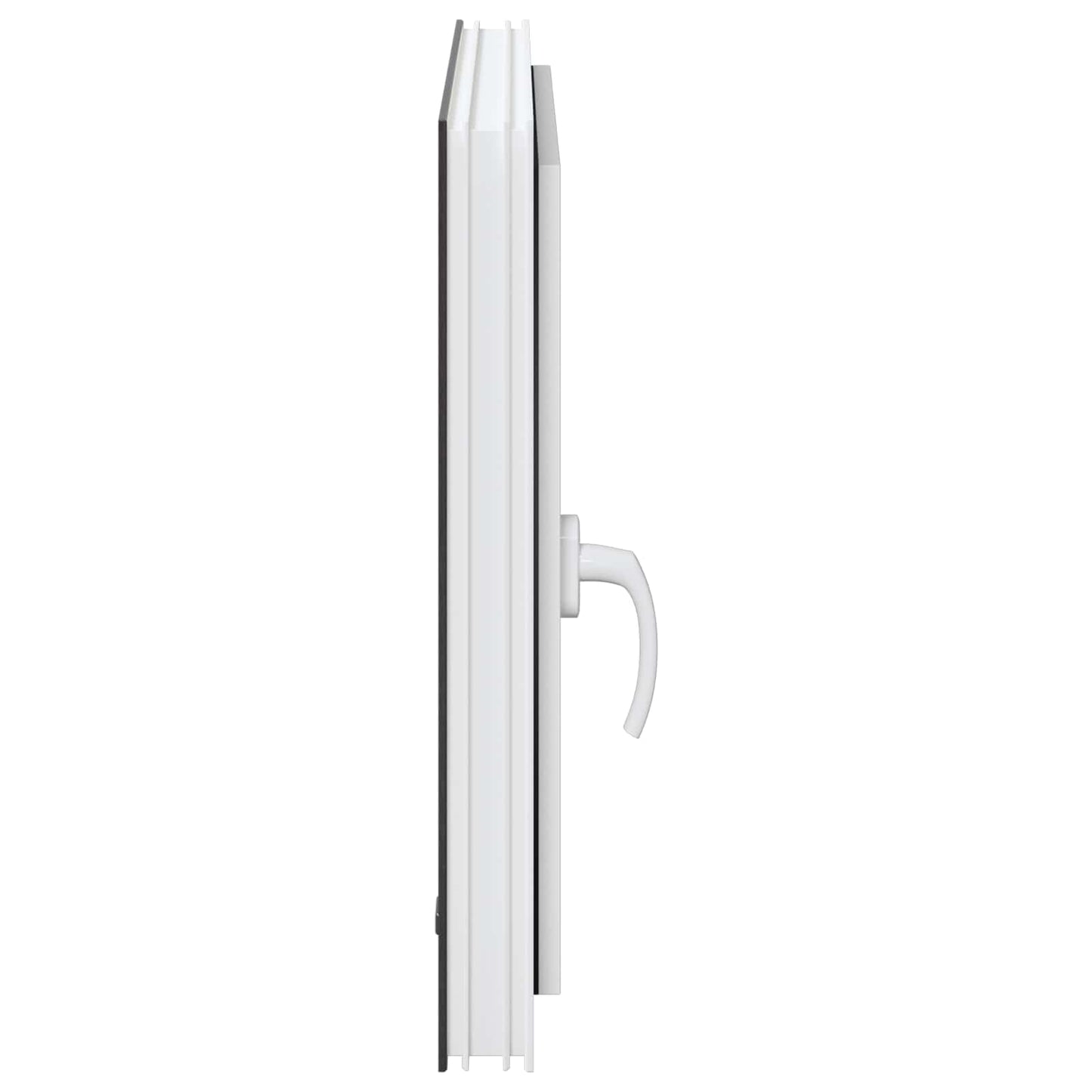 Παράθυρο Κάτω Στρώματος RISOR Ανθρακί 50 x 50 cm PVC και Γυαλί