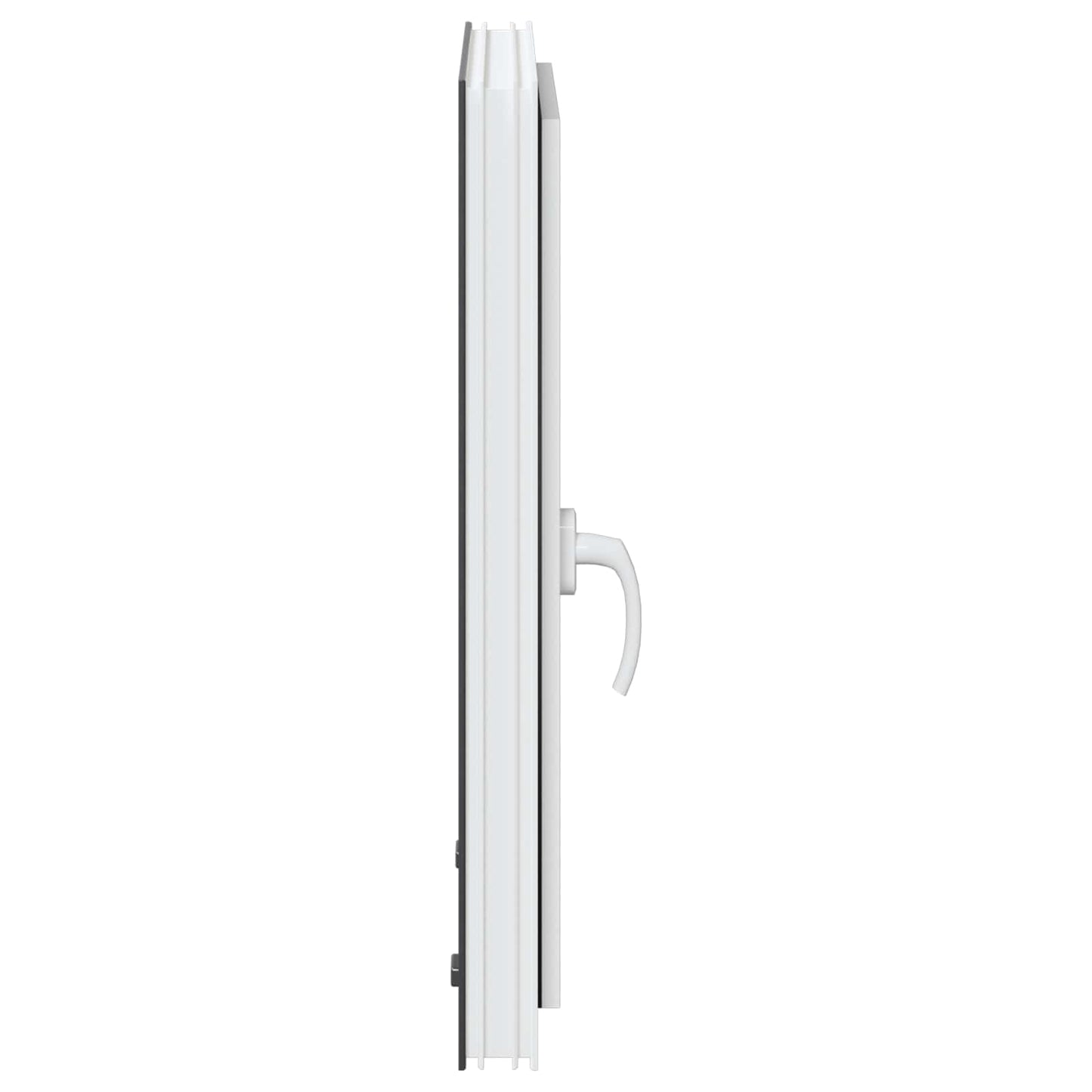 vidaXL Παράθυρο Κάτω Στρώματος RISOR 50 x 75 cm PVC και Γυαλί Ανθρακί