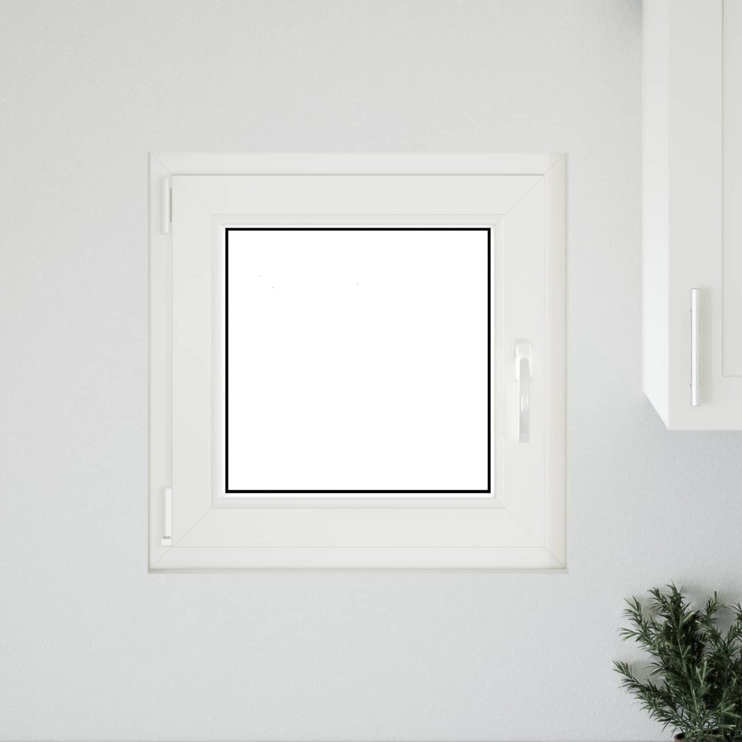 Παράθυρο Κάτω Στρώματος RISOR Ανθρακί 60 x 60 cm PVC και Γυαλί