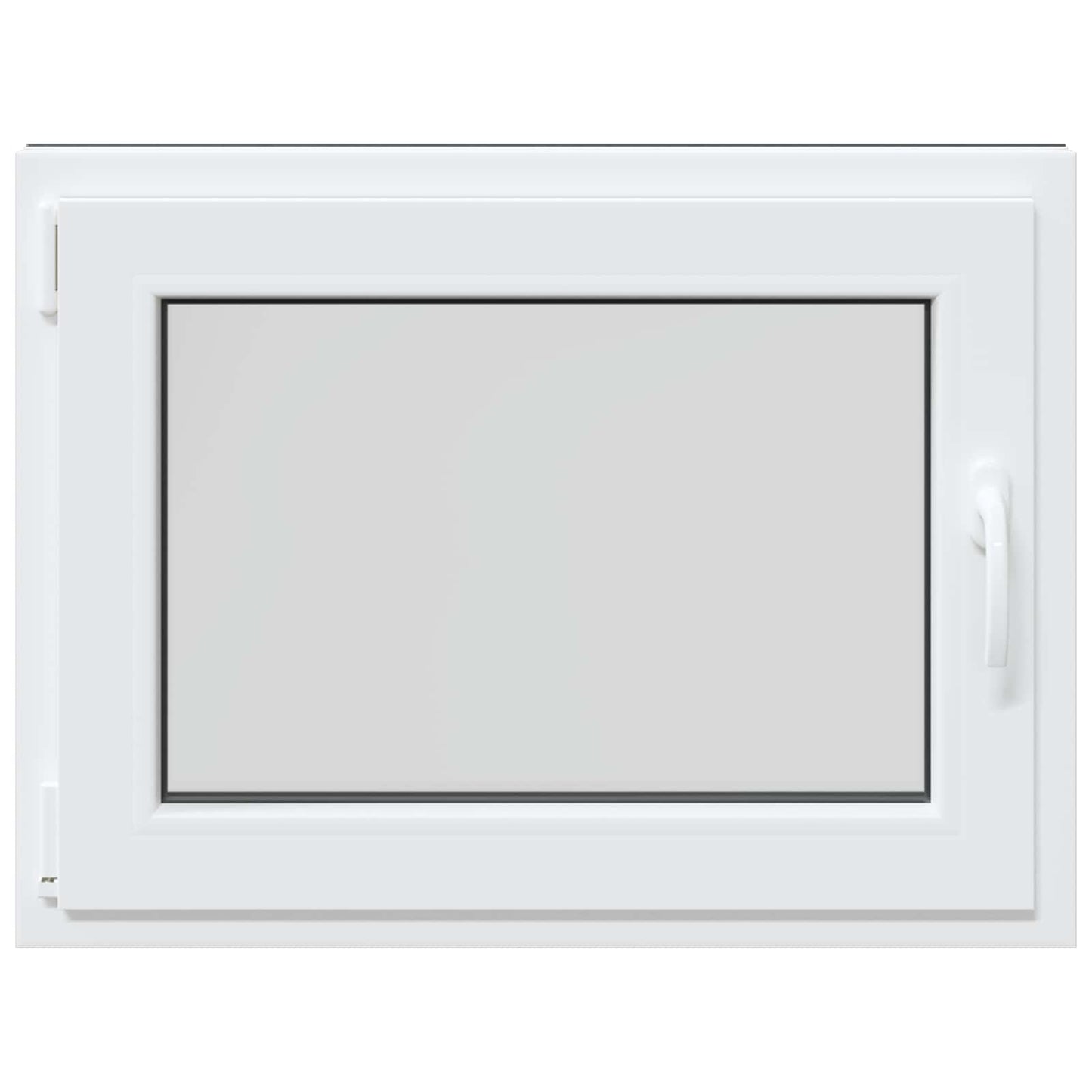 vidaXL Παράθυρο Κάτω Στρώματος RISOR 80 x 60 cm PVC και Γυαλί Ανθρακί
