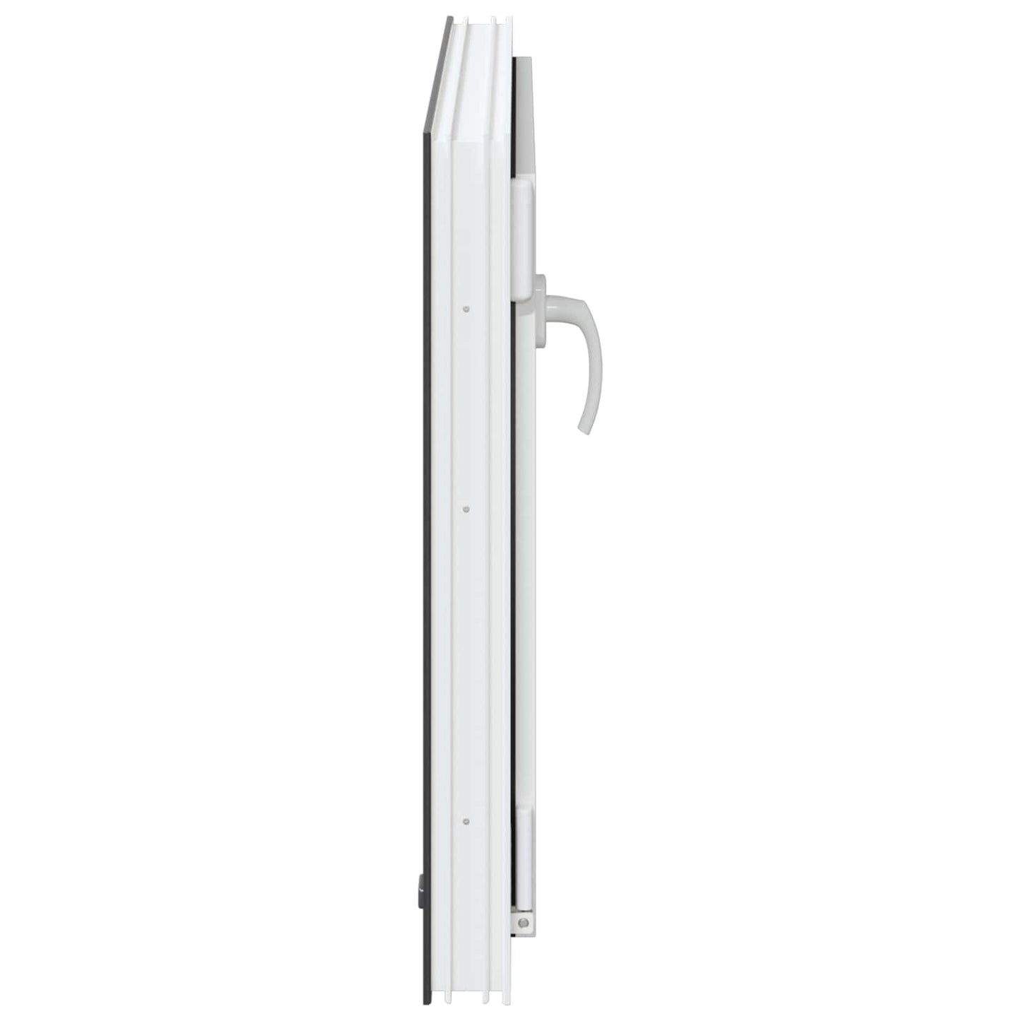 vidaXL Παράθυρο Κάτω Στρώματος RISOR 80 x 60 cm PVC και Γυαλί Ανθρακί