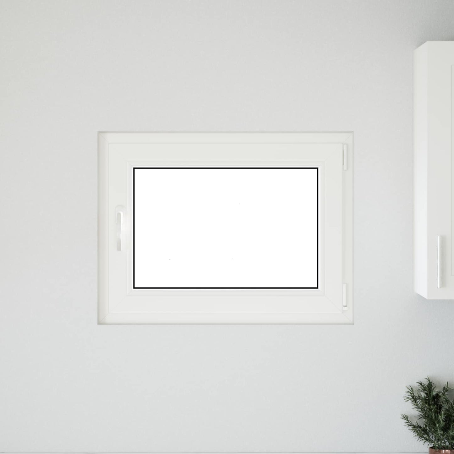 Παράθυρο Κάτω Στρώματος RISOR Ανθρακί 80 x 60 cm PVC και Γυαλί
