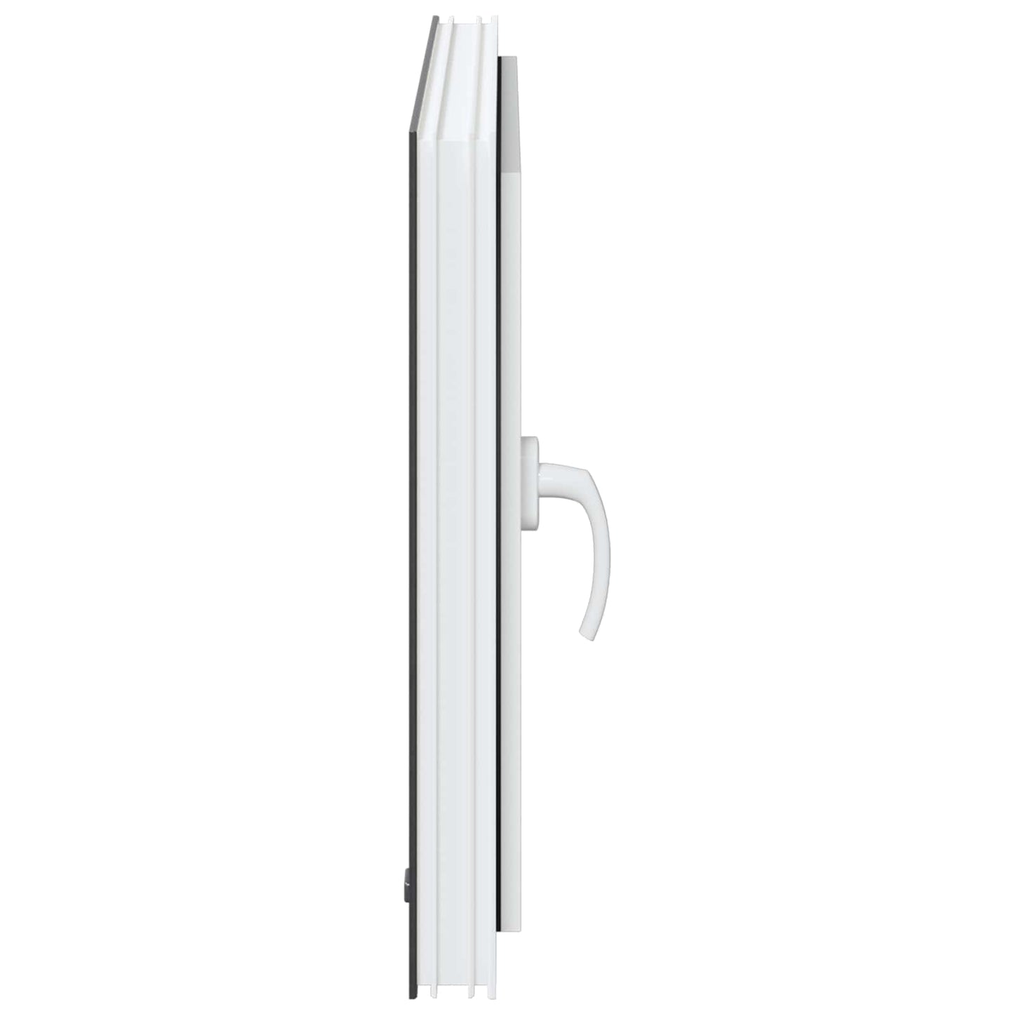 Παράθυρο Κάτω Στρώματος RISOR Ανθρακί 80 x 60 cm PVC και Γυαλί