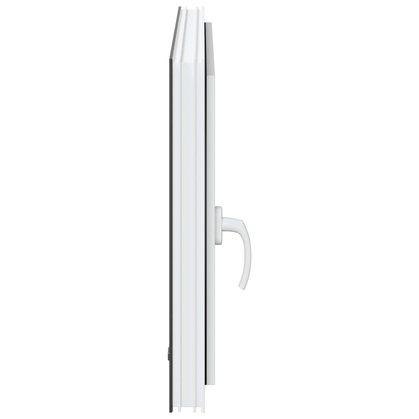 Παράθυρο Κάτω Στρώματος RISOR Ανθρακί 90 x 50 cm PVC και Γυαλί