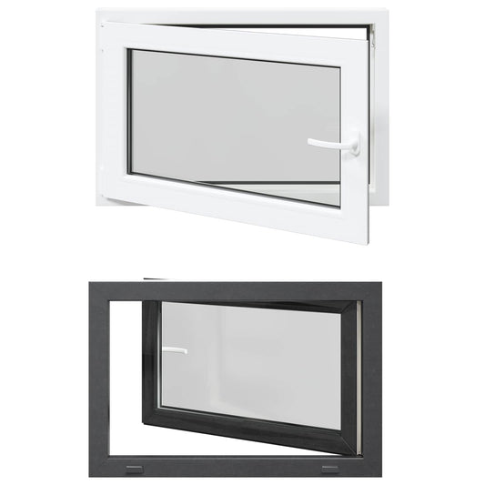vidaXL Παράθυρο Υπογείου με Κλίση και Στροφή RISOR 90 x 70 cm
