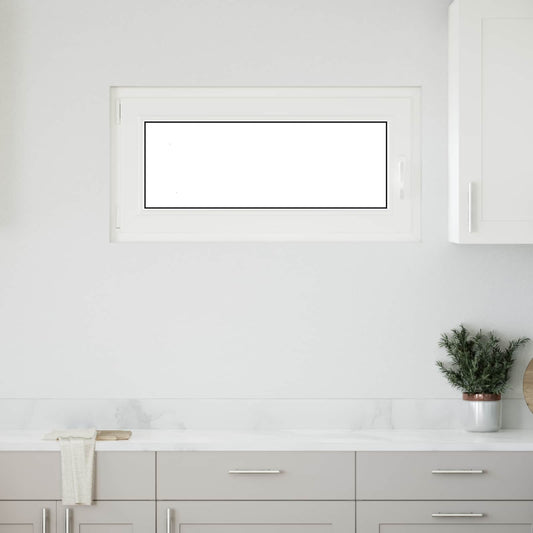 Παράθυρο Κάτω Στρώματος RISOR Ανθρακί 100 x 50 cm PVC και Γυαλί