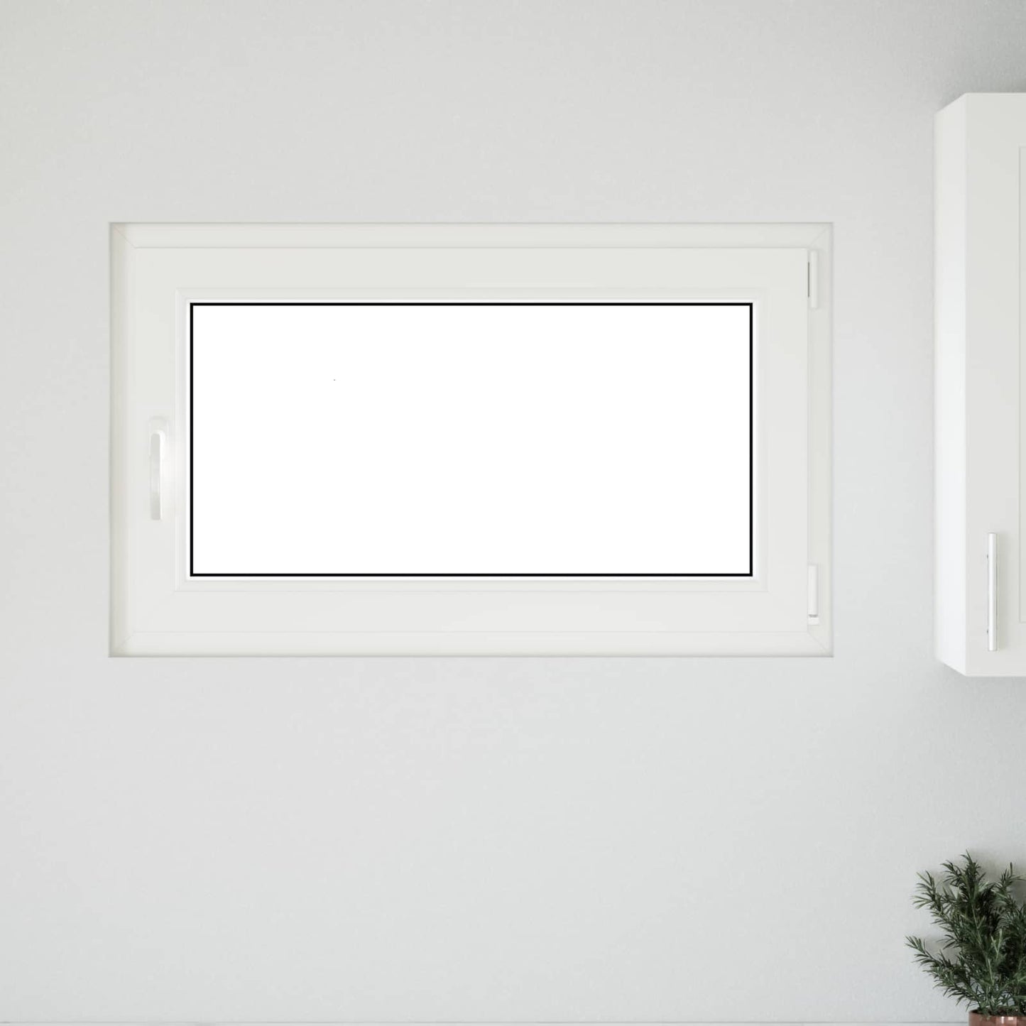 Παράθυρο Κάτω Στρώματος RISOR Ανθρακί 100 x 70 cm PVC και Γυαλί
