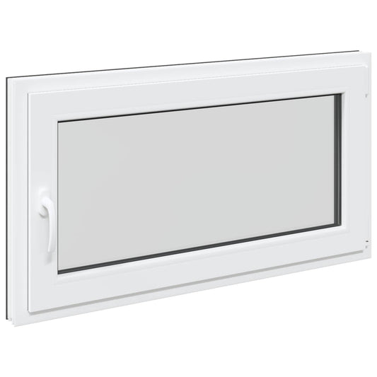 Παράθυρο Κάτω Στρώματος RISOR Ανθρακί 110 x 50 cm PVC και Γυαλί