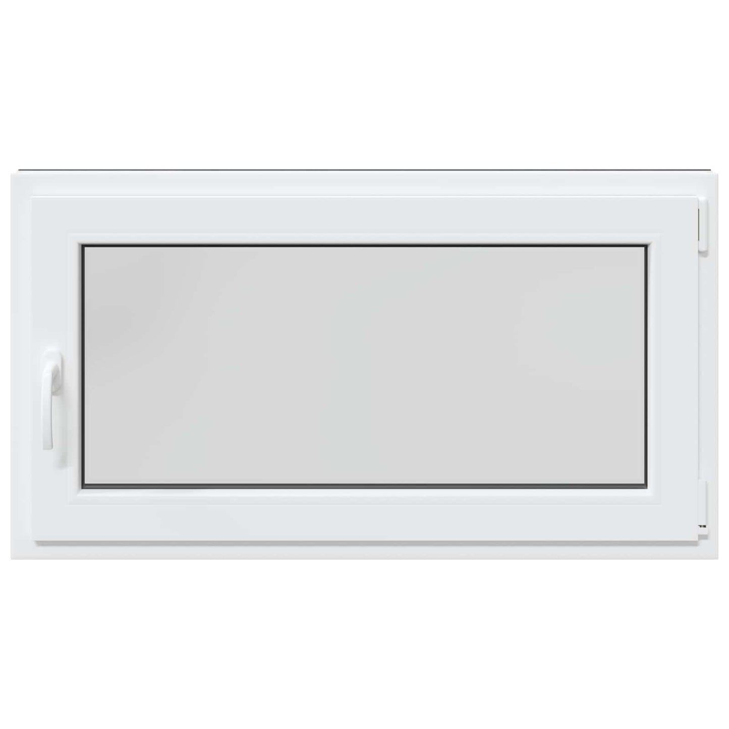 vidaXL Παράθυρο Κάτω Στρώματος RISOR 110 x 60 cm PVC και Γυαλί Ανθρακί