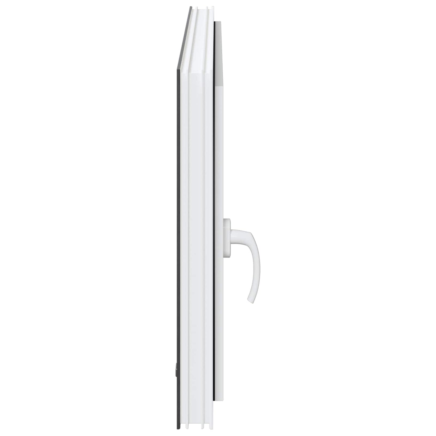 vidaXL Παράθυρο Κάτω Στρώματος RISOR 110 x 60 cm PVC και Γυαλί Ανθρακί