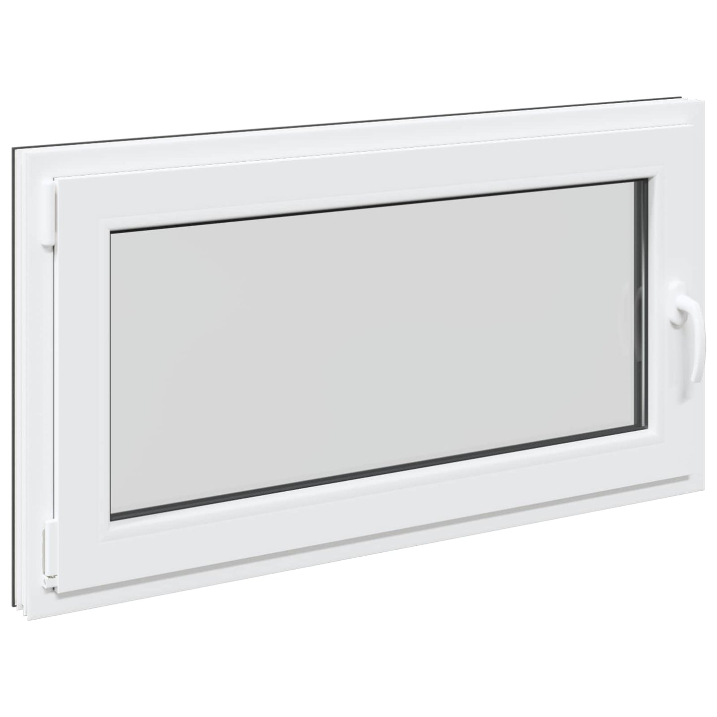 vidaXL Παράθυρο Κάτω Στρώματος RISOR 110 x 60 cm PVC και Γυαλί Ανθρακί