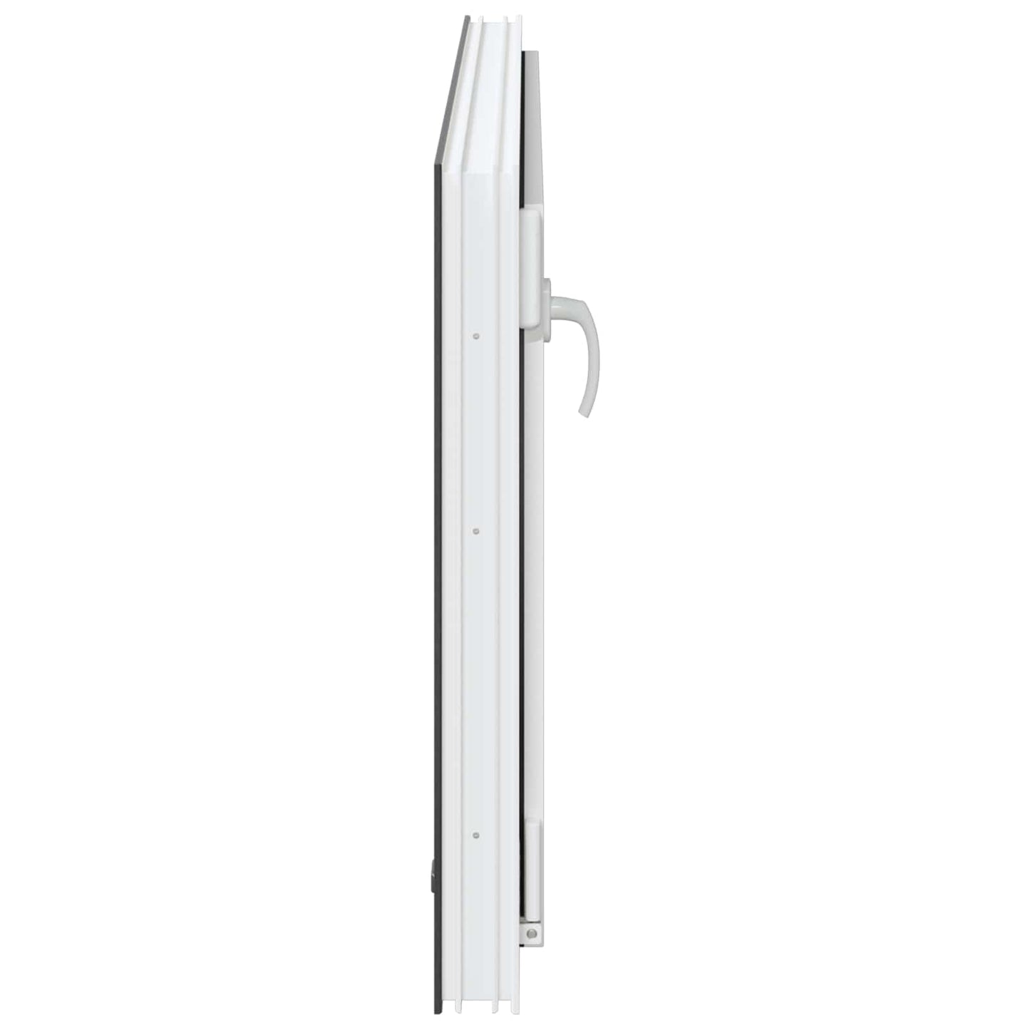 vidaXL Παράθυρο Κάτω Στρώματος RISOR 110 x 60 cm PVC και Γυαλί Ανθρακί