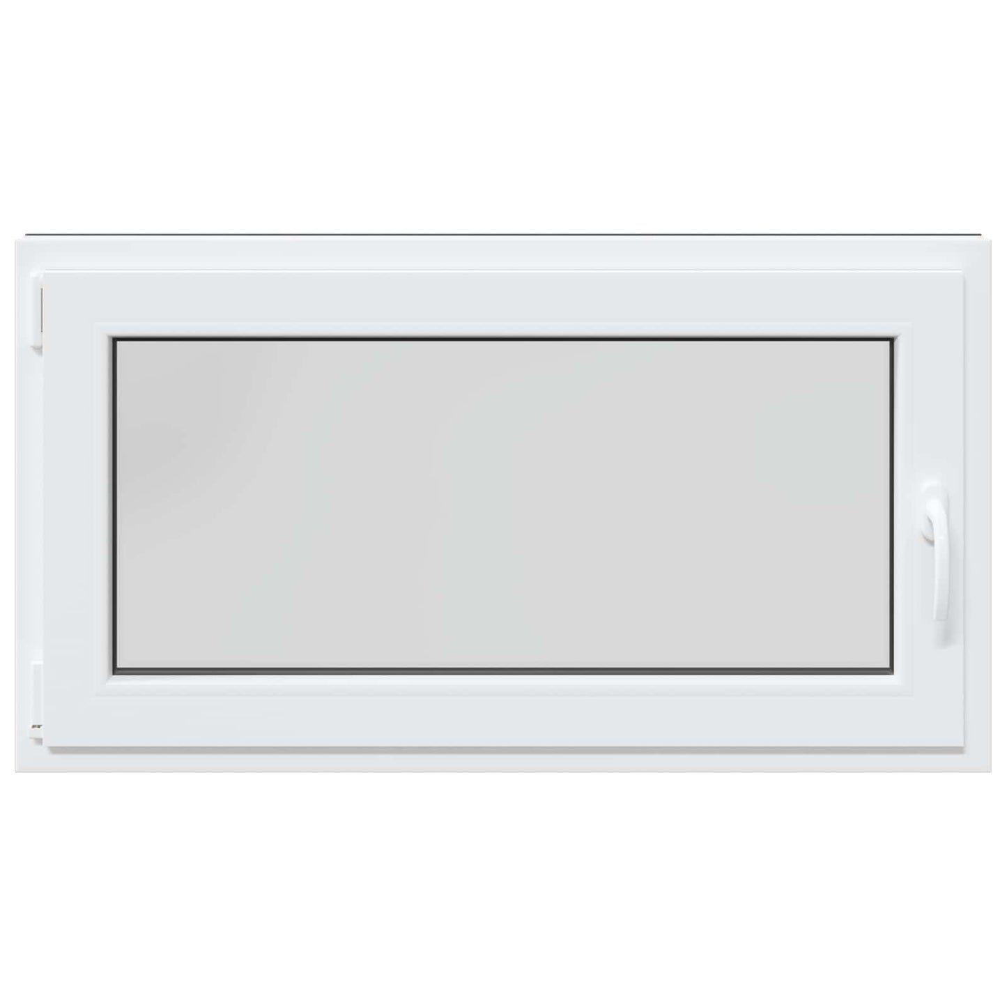 vidaXL Παράθυρο Κάτω Στρώματος RISOR 110 x 70 cm PVC και Γυαλί Ανθρακί