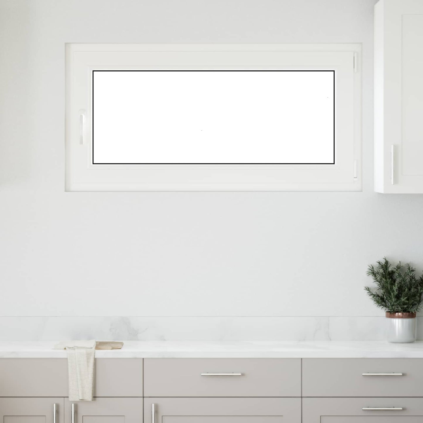 vidaXL Παράθυρο Κάτω Στρώματος RISOR 120 x 60 cm PVC και Γυαλί Ανθρακί