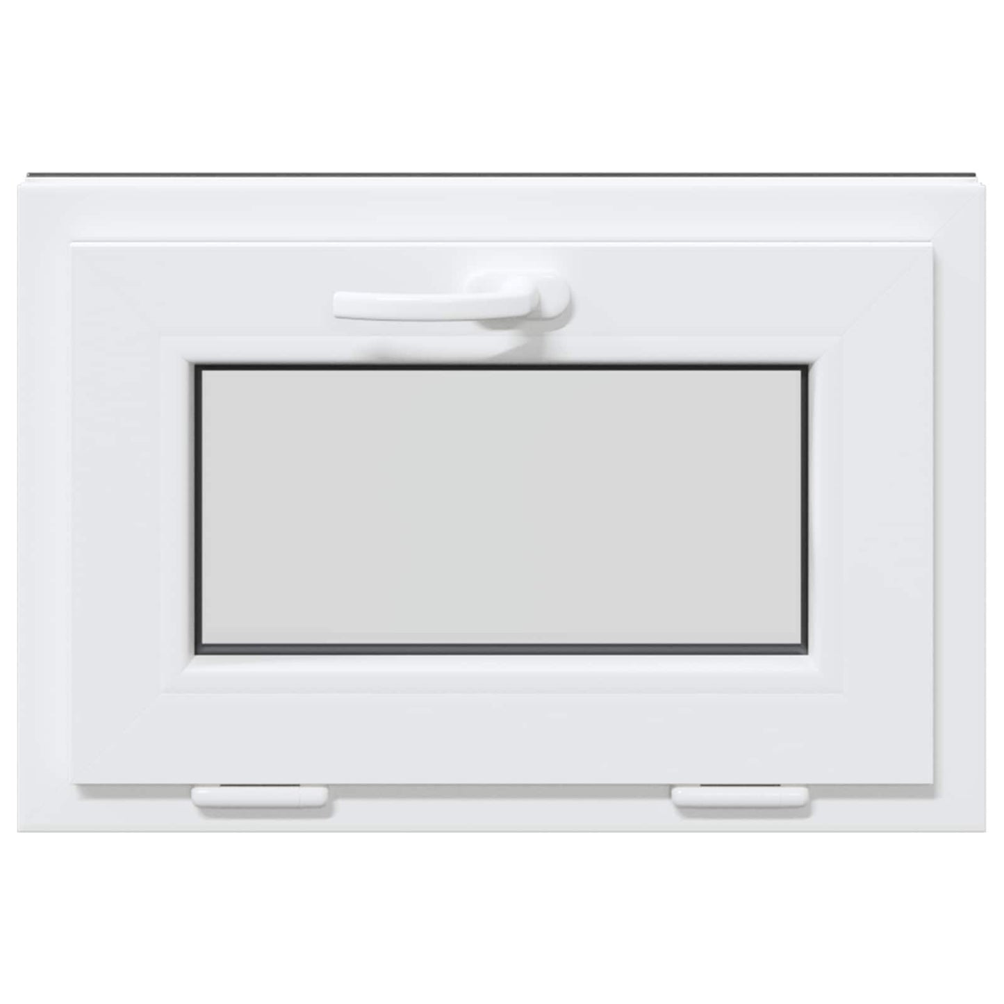 vidaXL Παράθυρο Κάτω Στρώματος RISOR 60 x 40 cm PVC και Γυαλί Ανθρακί