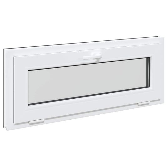 vidaXL Παράθυρο Κάτω Στρώματος RISOR 100 x 40 cm PVC και Γυαλί Ανθρακί