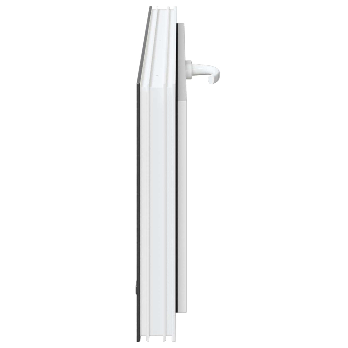 vidaXL Παράθυρο Κάτω Στρώματος RISOR 110 x 40 cm PVC και Γυαλί Ανθρακί