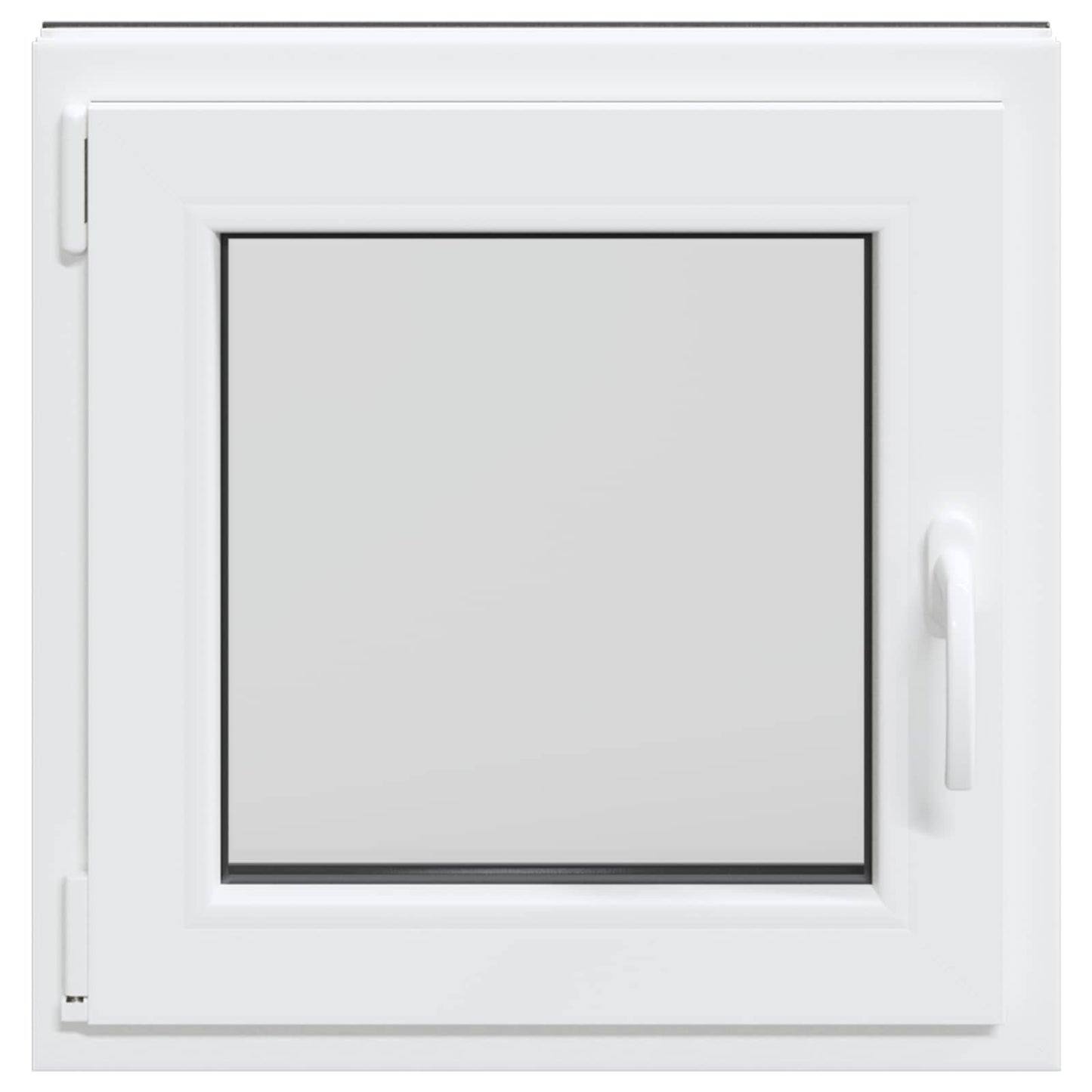 Παράθυρο Κάτω Στρώματος RISOR Ανθρακί 50 x 50 cm PVC και Γυαλί