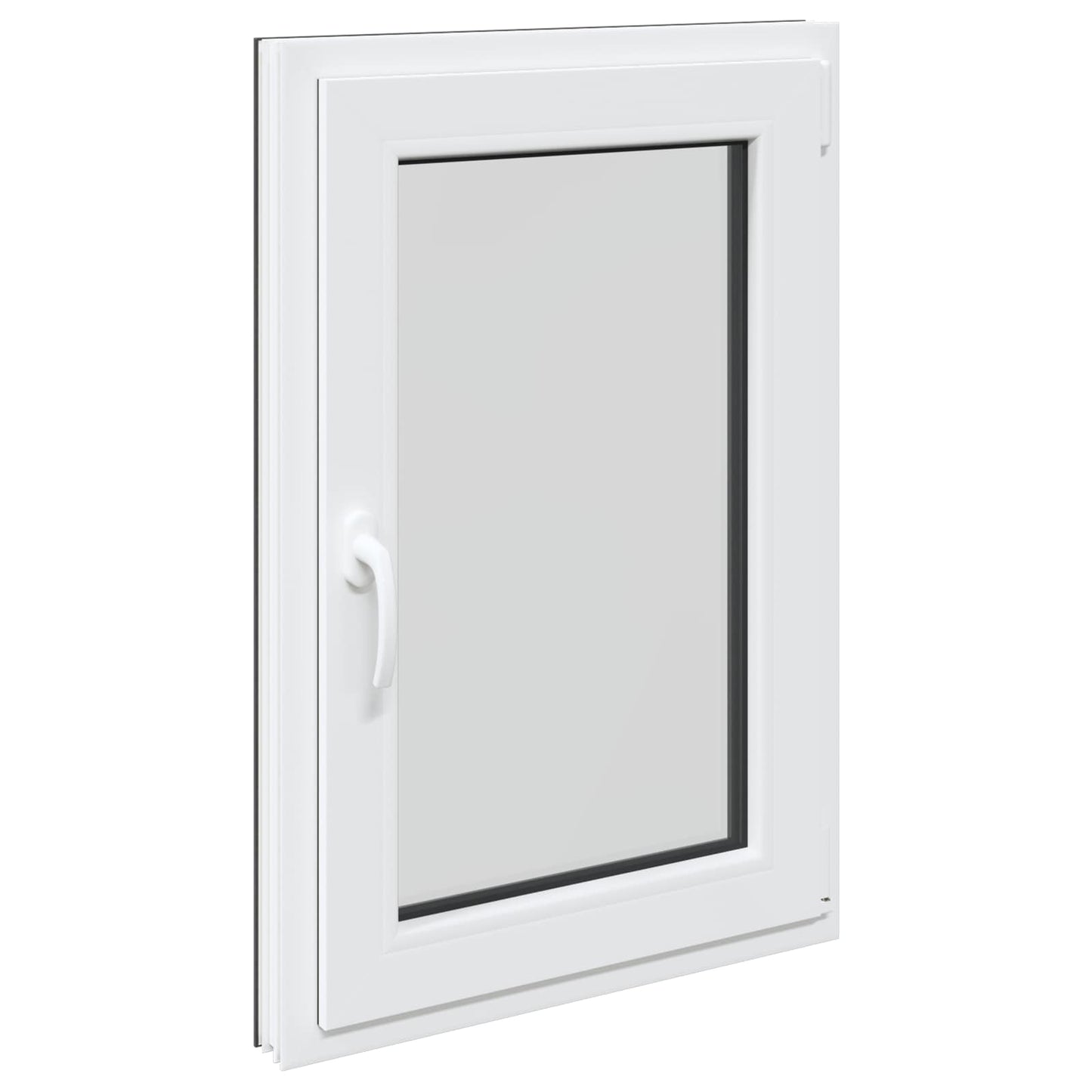 vidaXL Παράθυρο Κάτω Στρώματος RISOR 60 x 80 cm PVC και Γυαλί Ανθρακί