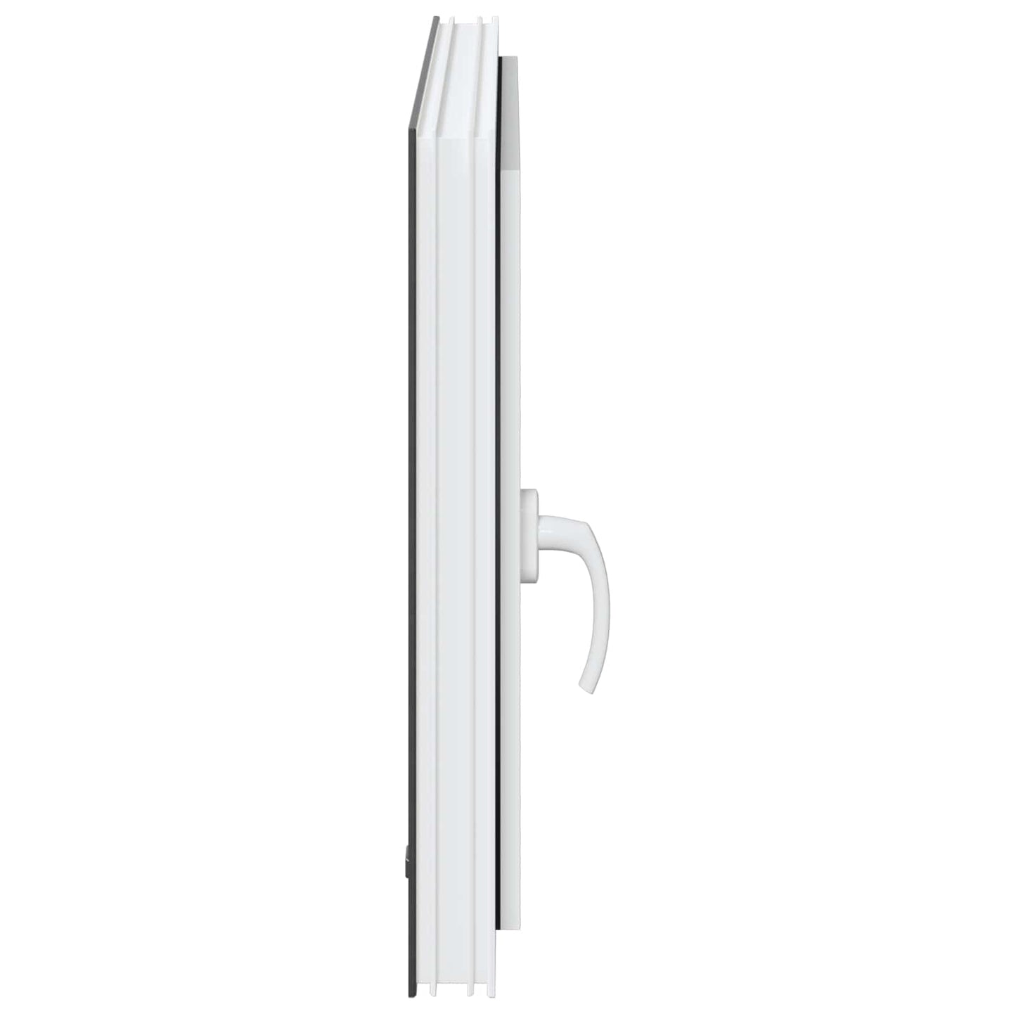 Παράθυρο Κάτω Στρώματος RISOR Ανθρακί 80 x 60 cm PVC και Γυαλί