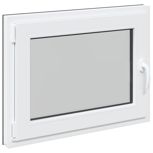 Παράθυρο Κάτω Στρώματος RISOR Ανθρακί 80 x 70 cm PVC και Γυαλί