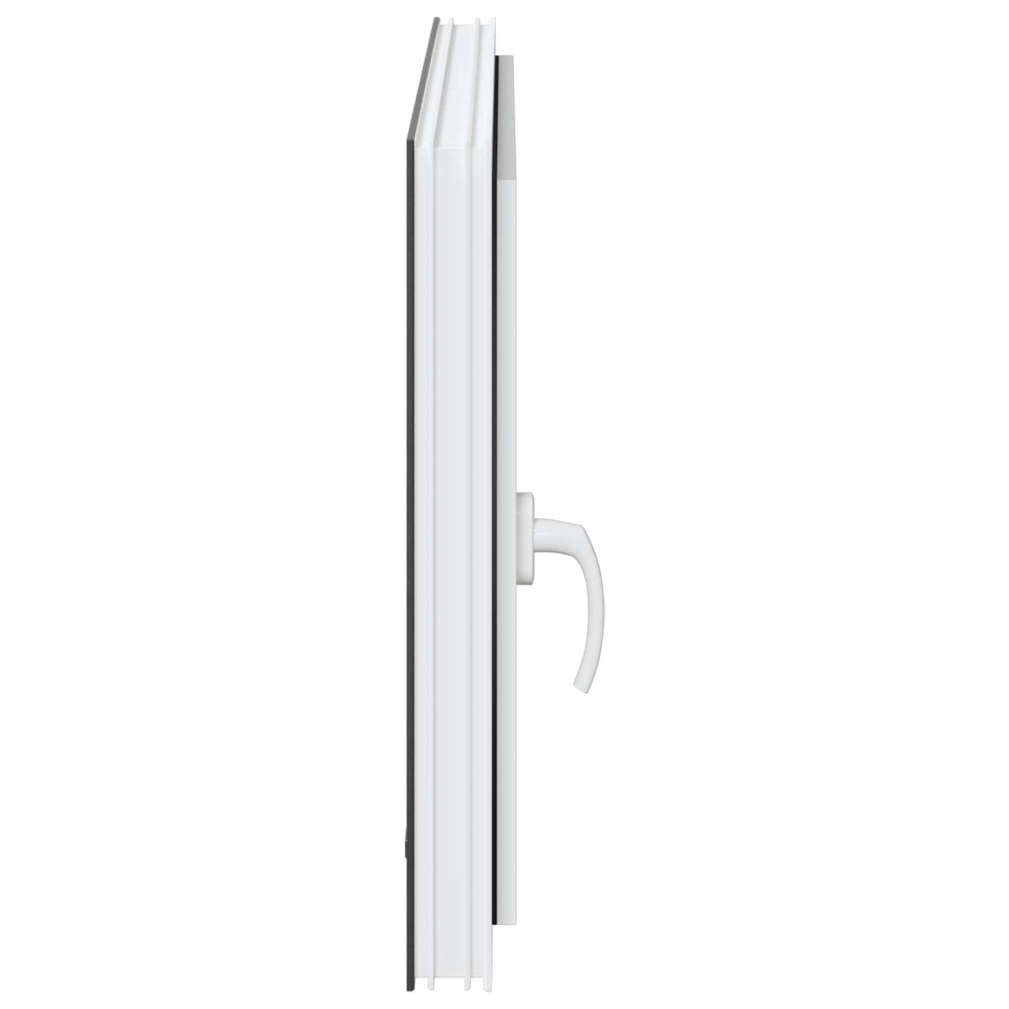 Παράθυρο Κάτω Στρώματος RISOR Ανθρακί 80 x 70 cm PVC και Γυαλί