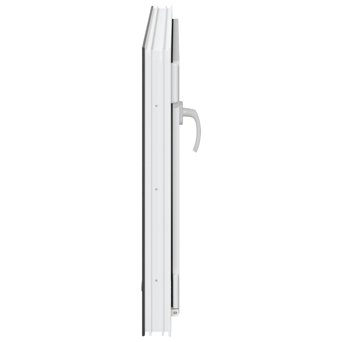 Παράθυρο Κάτω Στρώματος RISOR Ανθρακί 90 x 50 cm PVC και Γυαλί