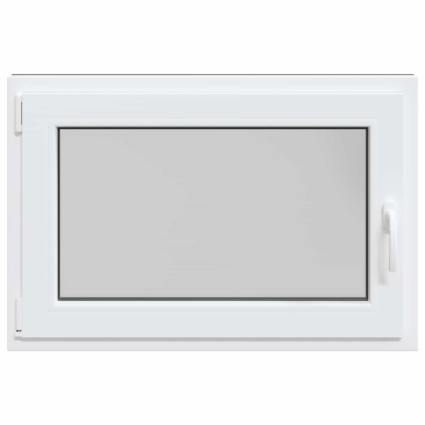 Παράθυρο Κάτω Στρώματος RISOR Ανθρακί 90 x 60 cm PVC και Γυαλί
