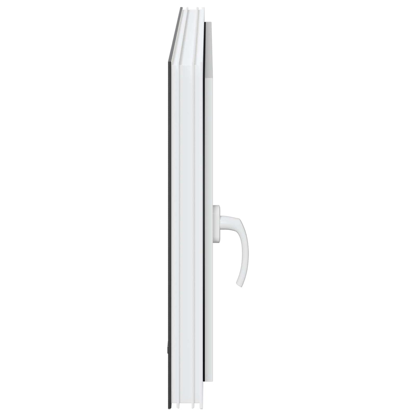 Παράθυρο Κάτω Στρώματος RISOR Ανθρακί 100 x 50 cm PVC και Γυαλί