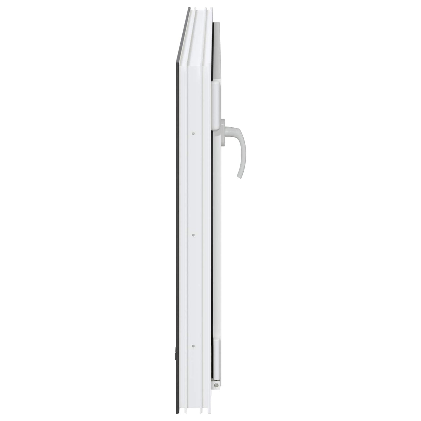 Παράθυρο Κάτω Στρώματος RISOR Ανθρακί 100 x 60 cm PVC και Γυαλί