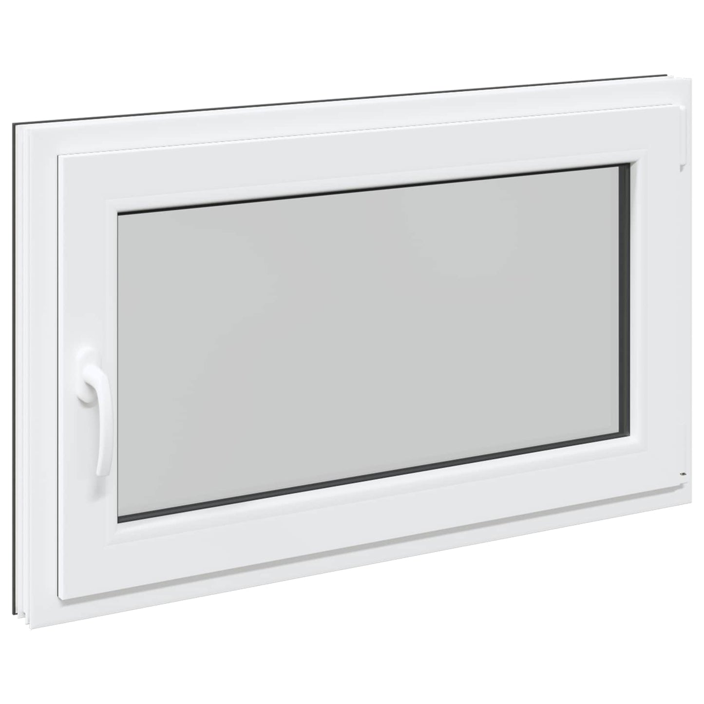 Παράθυρο Κάτω Στρώματος RISOR Ανθρακί 100 x 70 cm PVC και Γυαλί