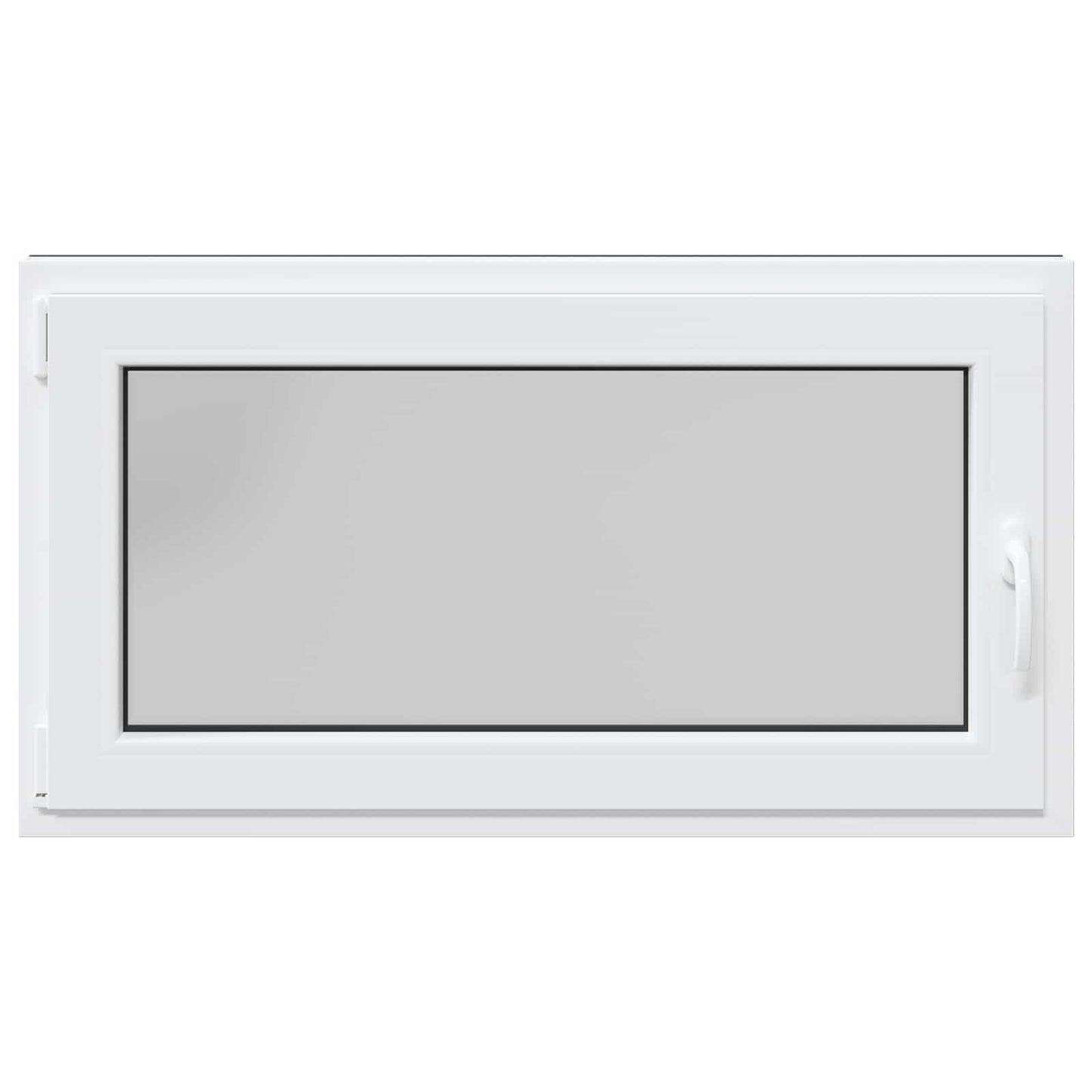 Παράθυρο Κάτω Στρώματος RISOR Ανθρακί 110 x 50 cm PVC και Γυαλί