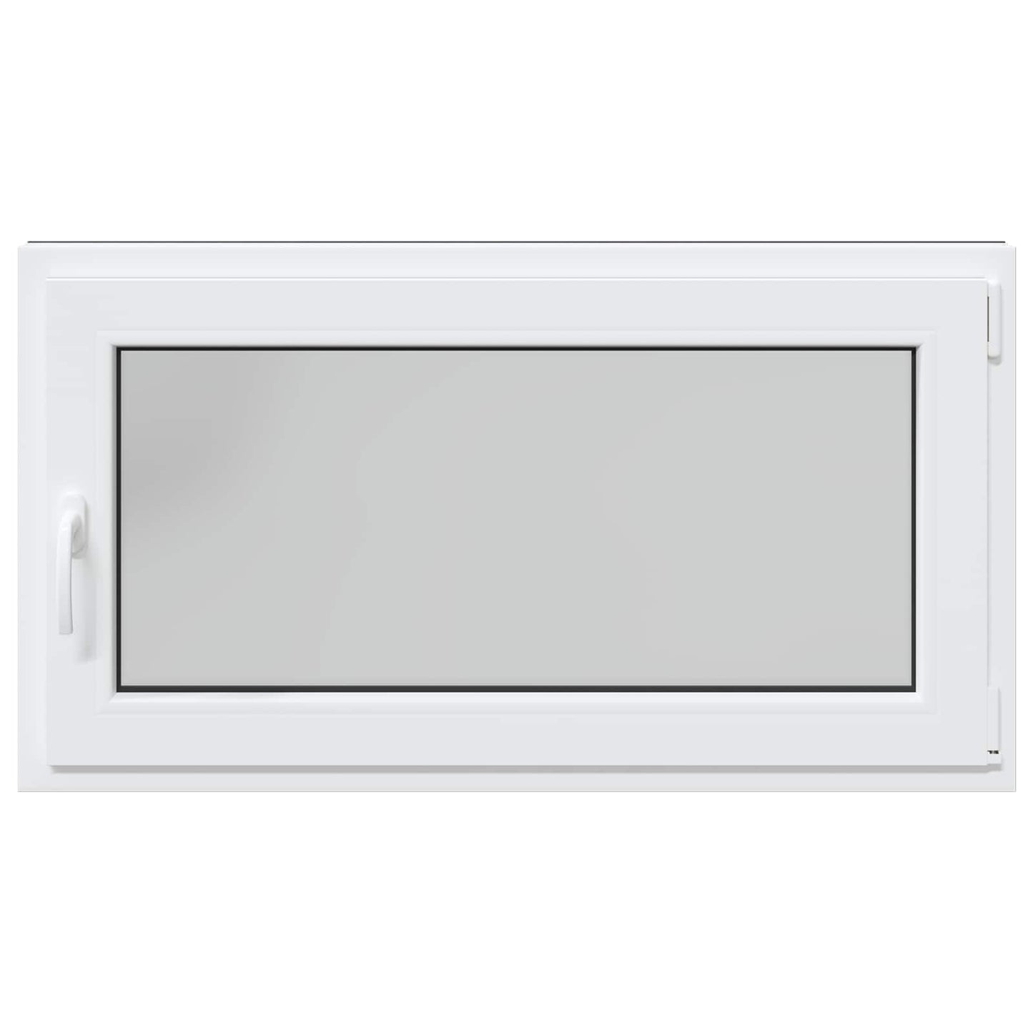 Παράθυρο Κάτω Στρώματος RISOR Ανθρακί 110 x 60 cm PVC και Γυαλί