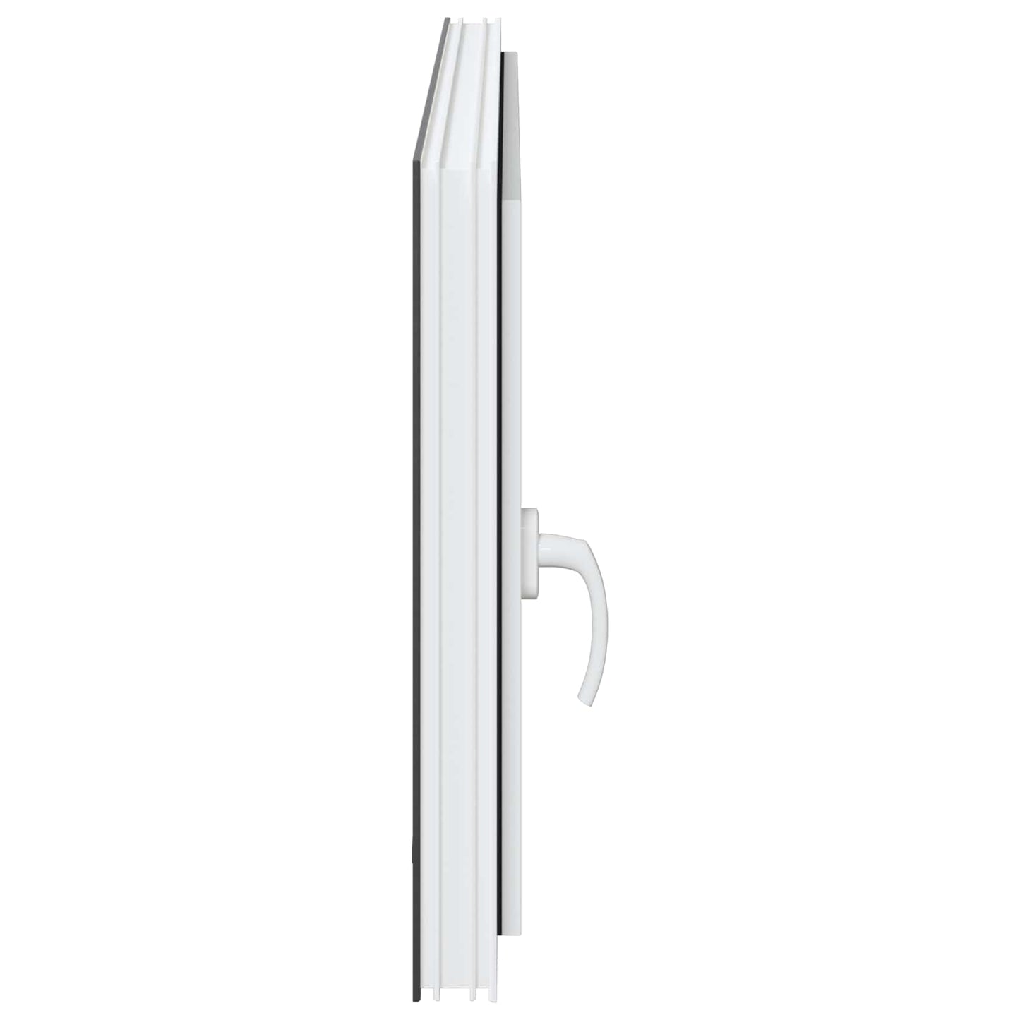 Παράθυρο Κάτω Στρώματος RISOR Ανθρακί 110 x 60 cm PVC και Γυαλί