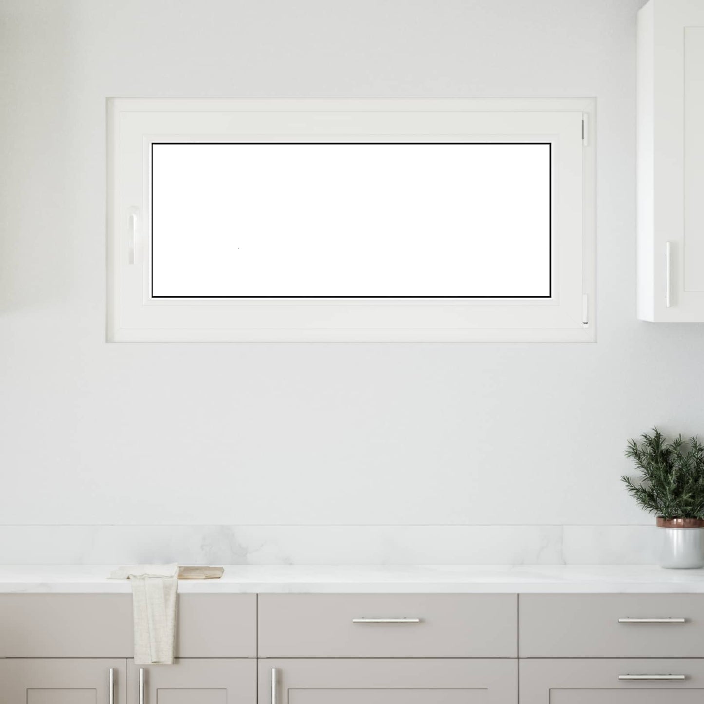 Παράθυρο Κάτω Στρώματος RISOR Ανθρακί 120 x 60 cm PVC και Γυαλί