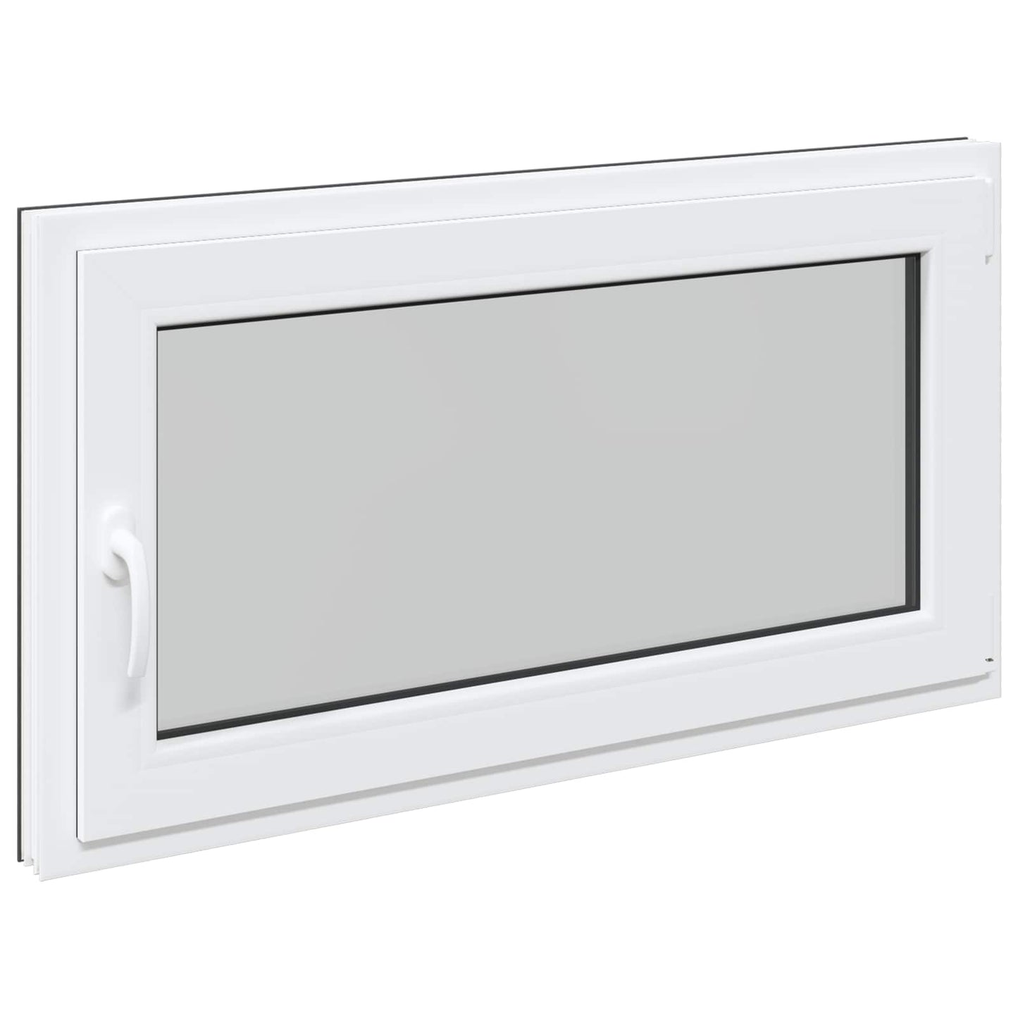 Παράθυρο Κάτω Στρώματος RISOR Ανθρακί 120 x 60 cm PVC και Γυαλί