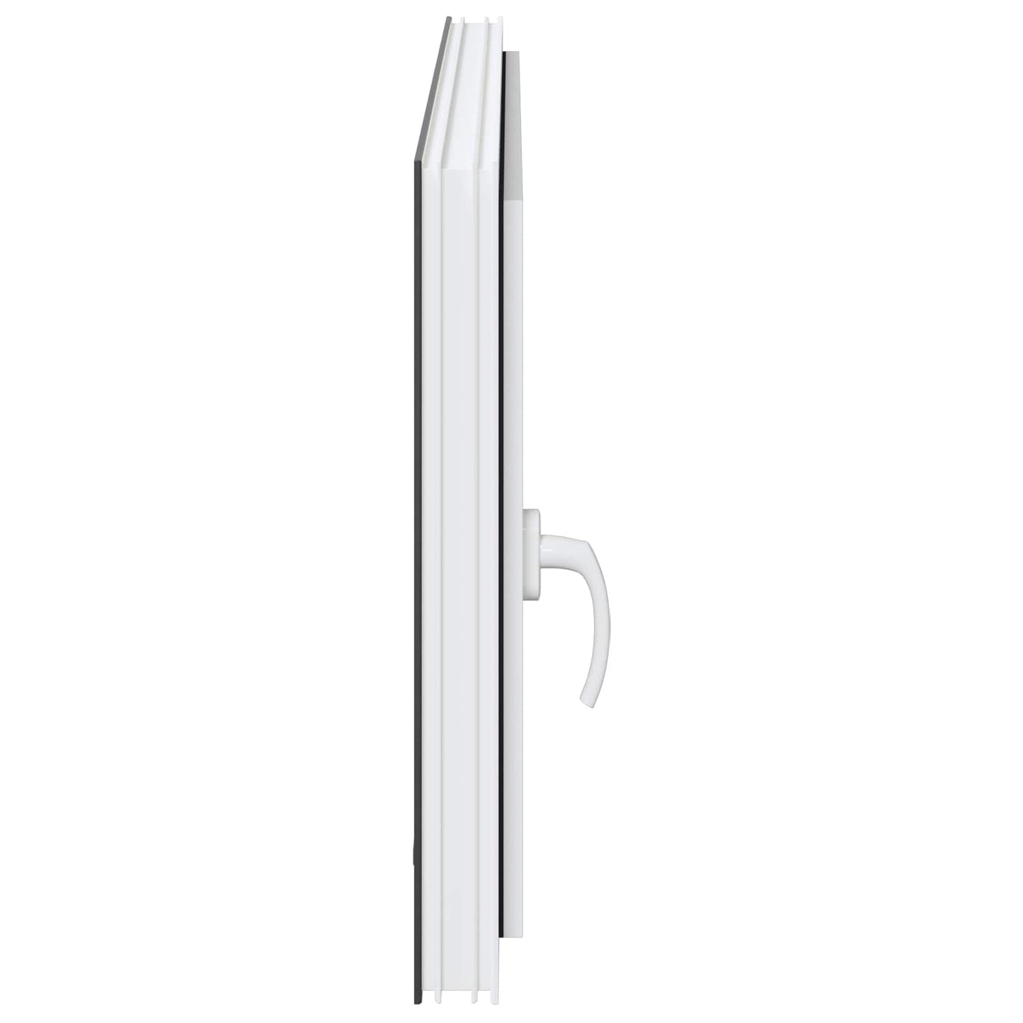 Παράθυρο Κάτω Στρώματος RISOR Ανθρακί 120 x 60 cm PVC και Γυαλί