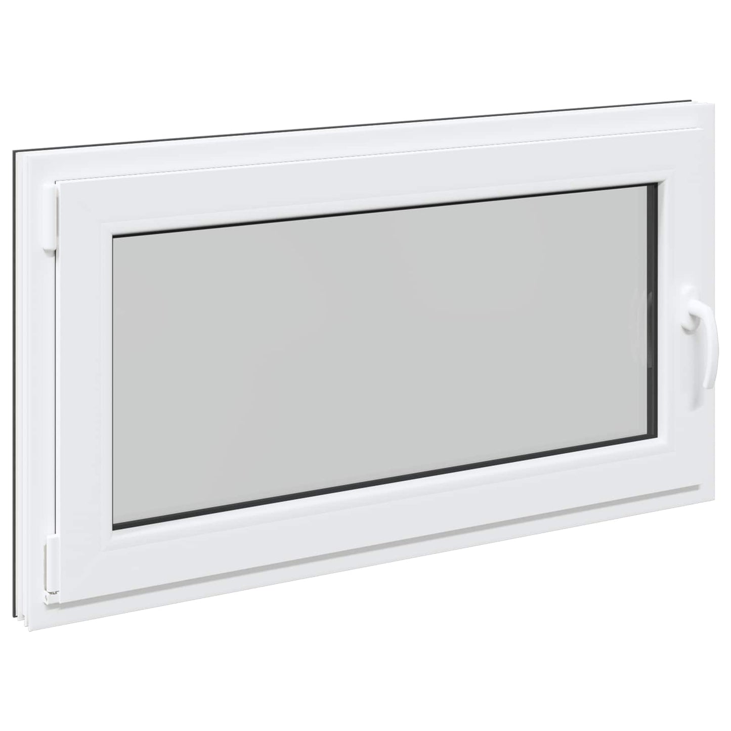 Παράθυρο Κάτω Στρώματος RISOR Ανθρακί 120 x 60 cm PVC και Γυαλί