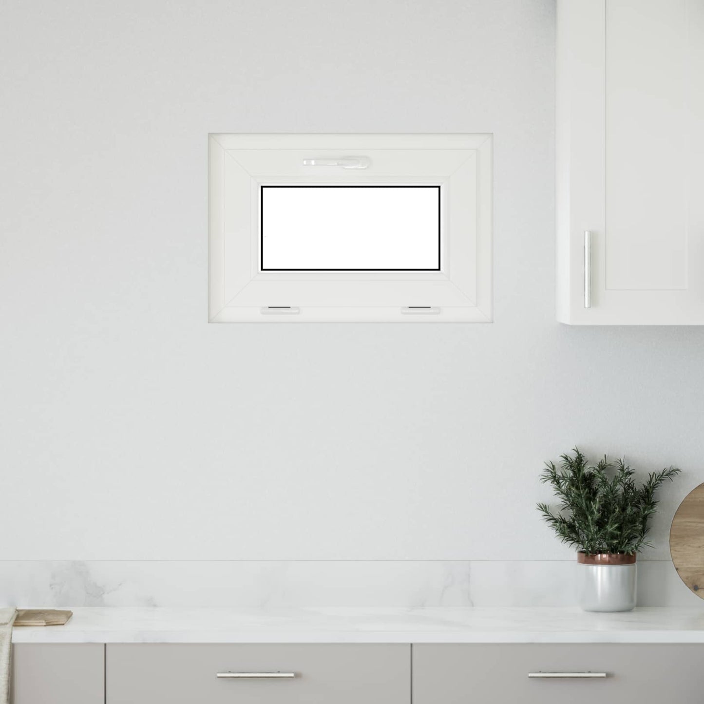 vidaXL Παράθυρο Κάτω Στρώματος RISOR 60 x 40 cm PVC και Γυαλί Ανθρακί