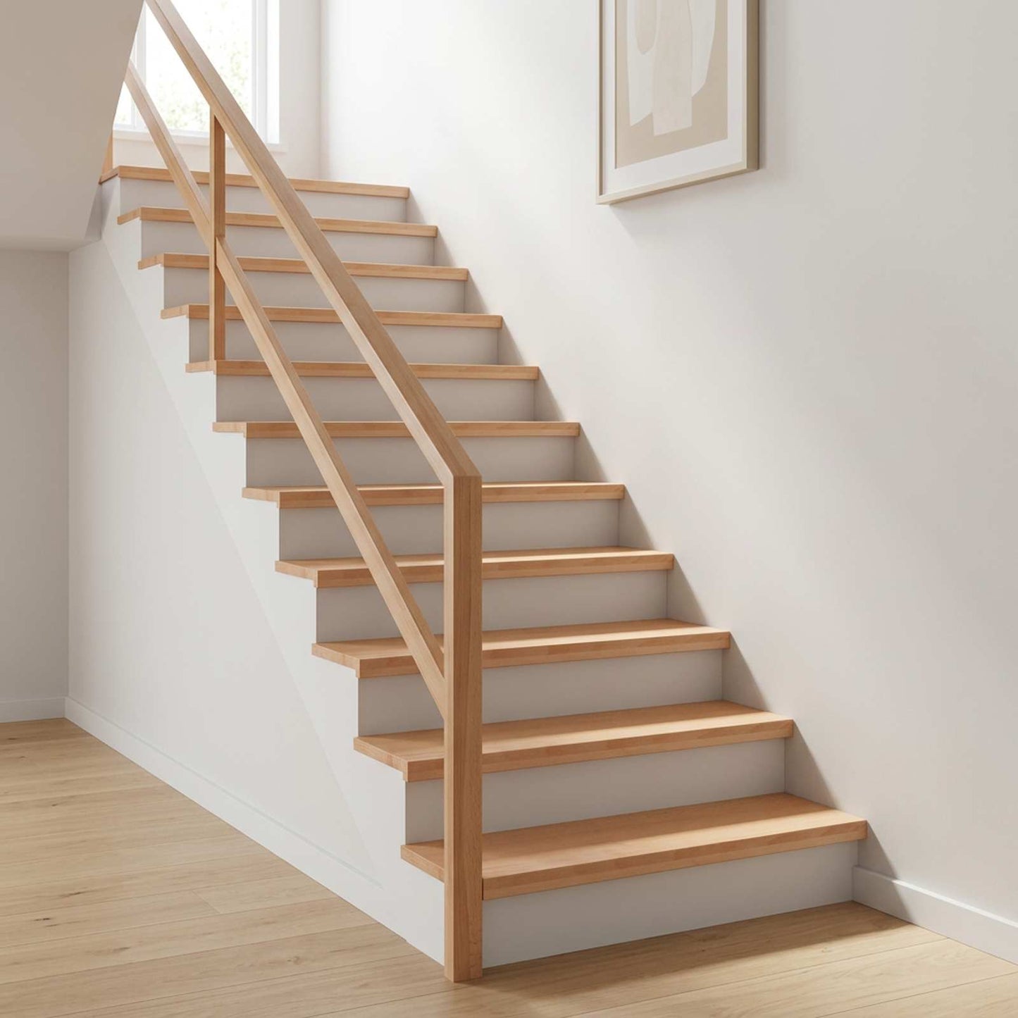 vidaXL Σκαλοπάτια 12 τεμ. 100 x 30 x 2 cm Φυσικό Στερεό ξύλο οξιάς