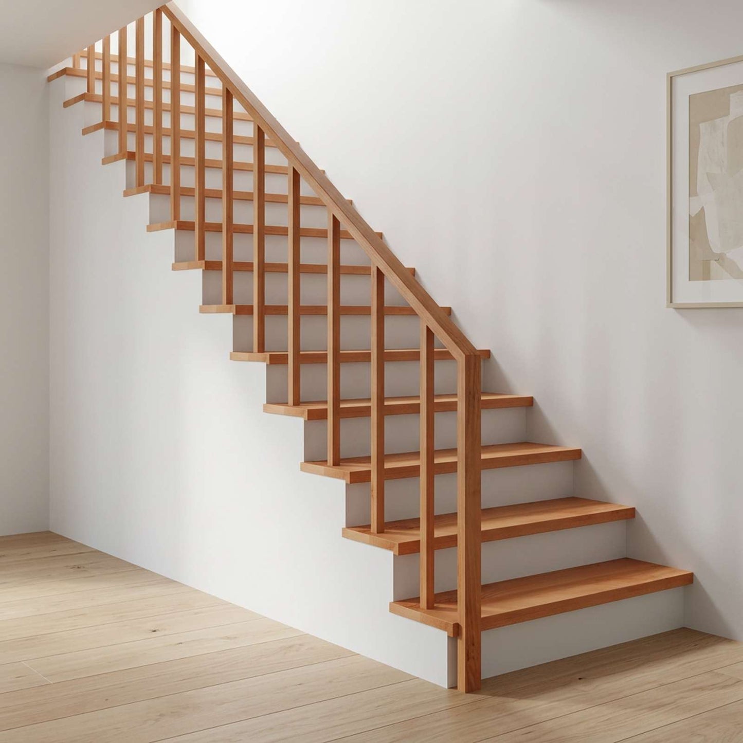 vidaXL Σκαλοπάτια 2 τεμ. 110 x 25 x 2 cm Βερνίκι Στερεό ξύλο οξιάς