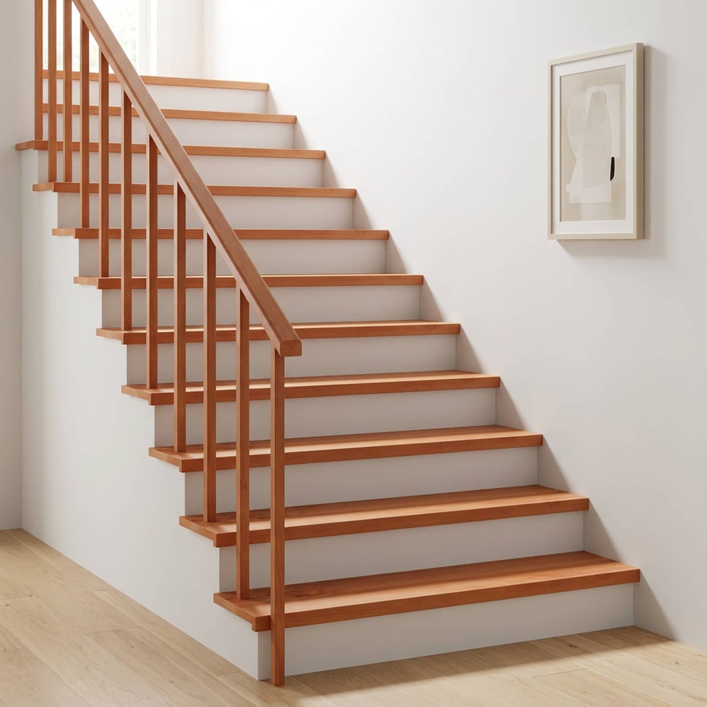vidaXL Σκαλοπάτια 16 τεμ. 100 x 30 x 2 cm Βερνίκι Στερεό ξύλο οξιάς