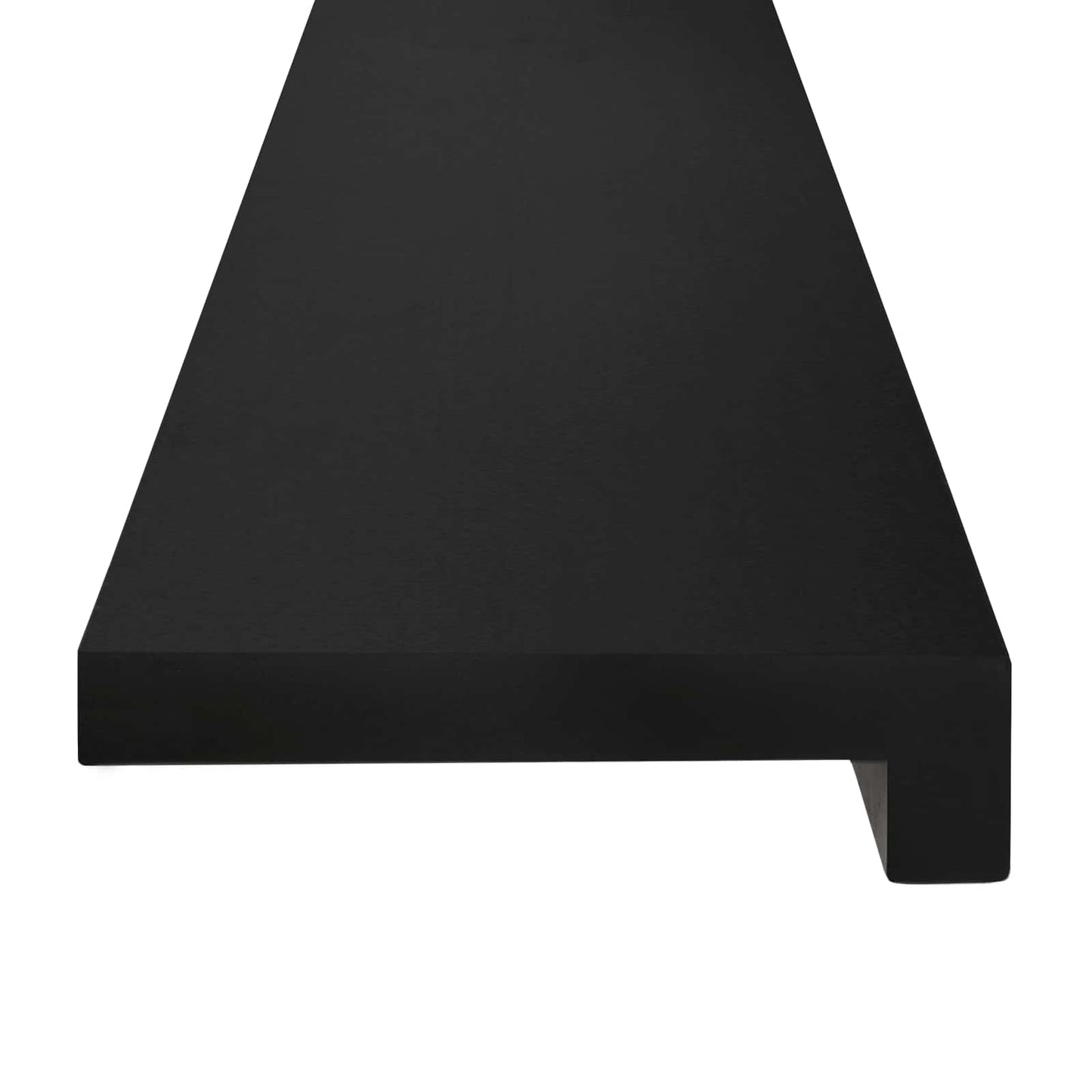 vidaXL Σκαλοπάτια 2 τεμ. 120 x 30 x 2 cm Μαύρο Στερεό ξύλο οξιάς