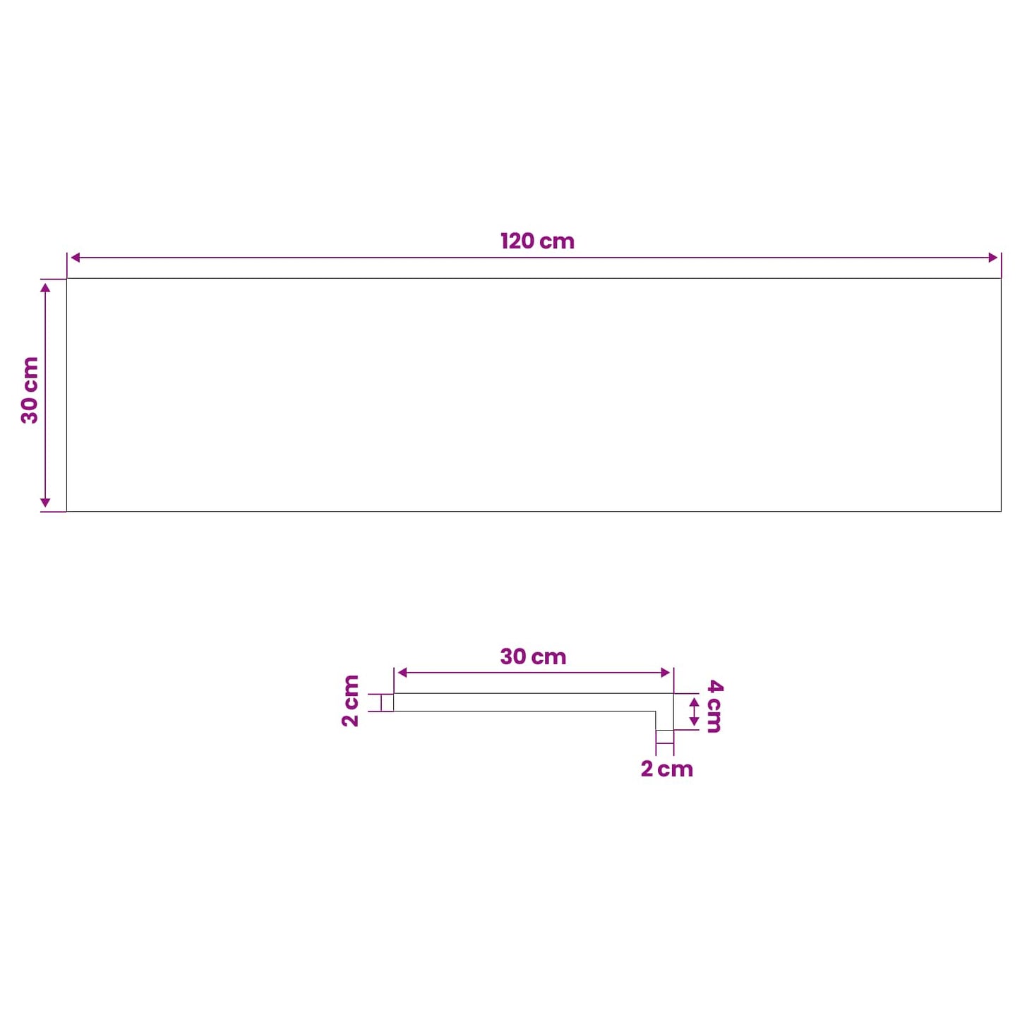 vidaXL Σκαλοπάτια 2 τεμ. 120 x 30 x 2 cm Μαύρο Στερεό ξύλο οξιάς