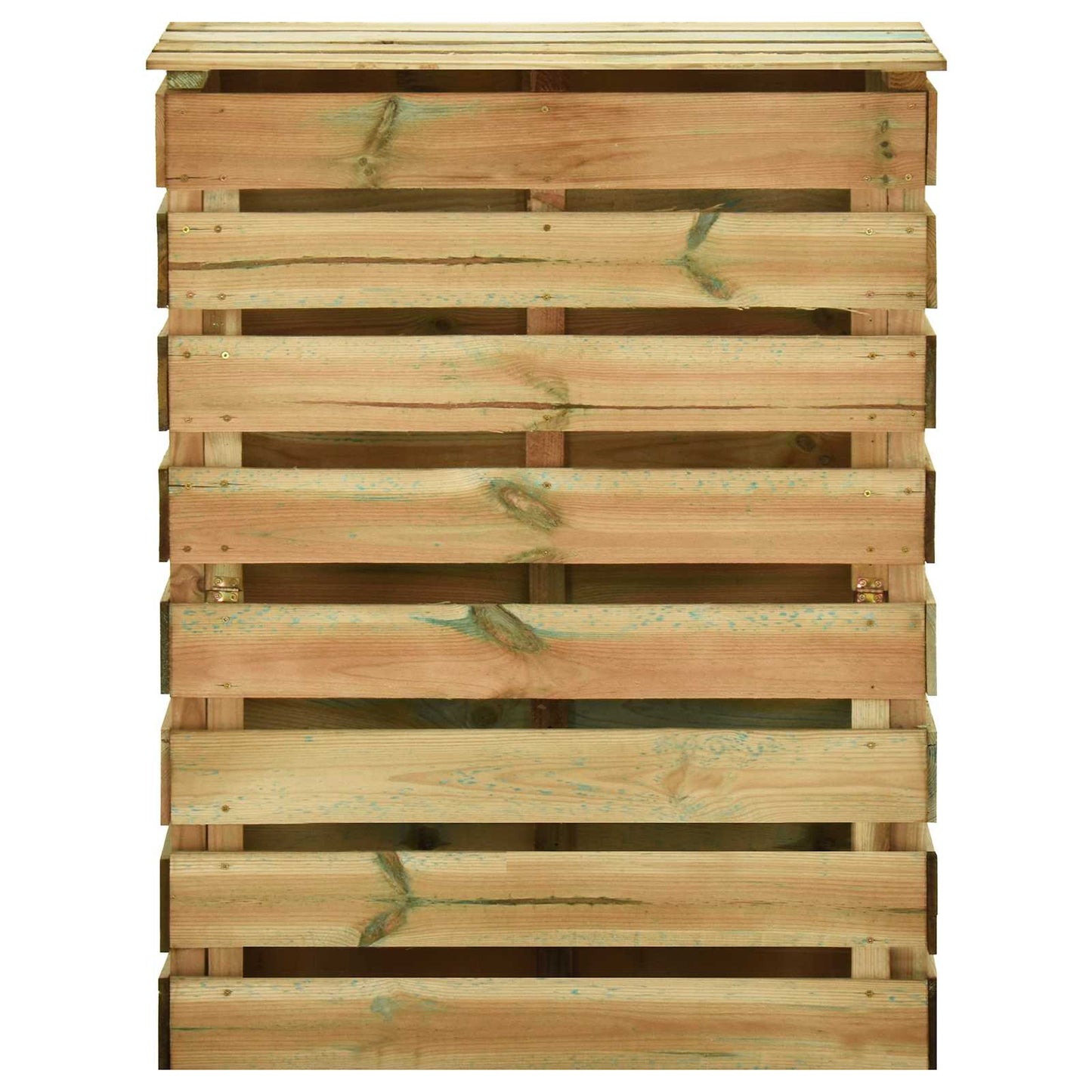 vidaXL Σχάρωμα Κήπου 2 pcs Πράσινο 110 x 58 x 113 εκ Μασίφ Ξύλο Πεύκου
