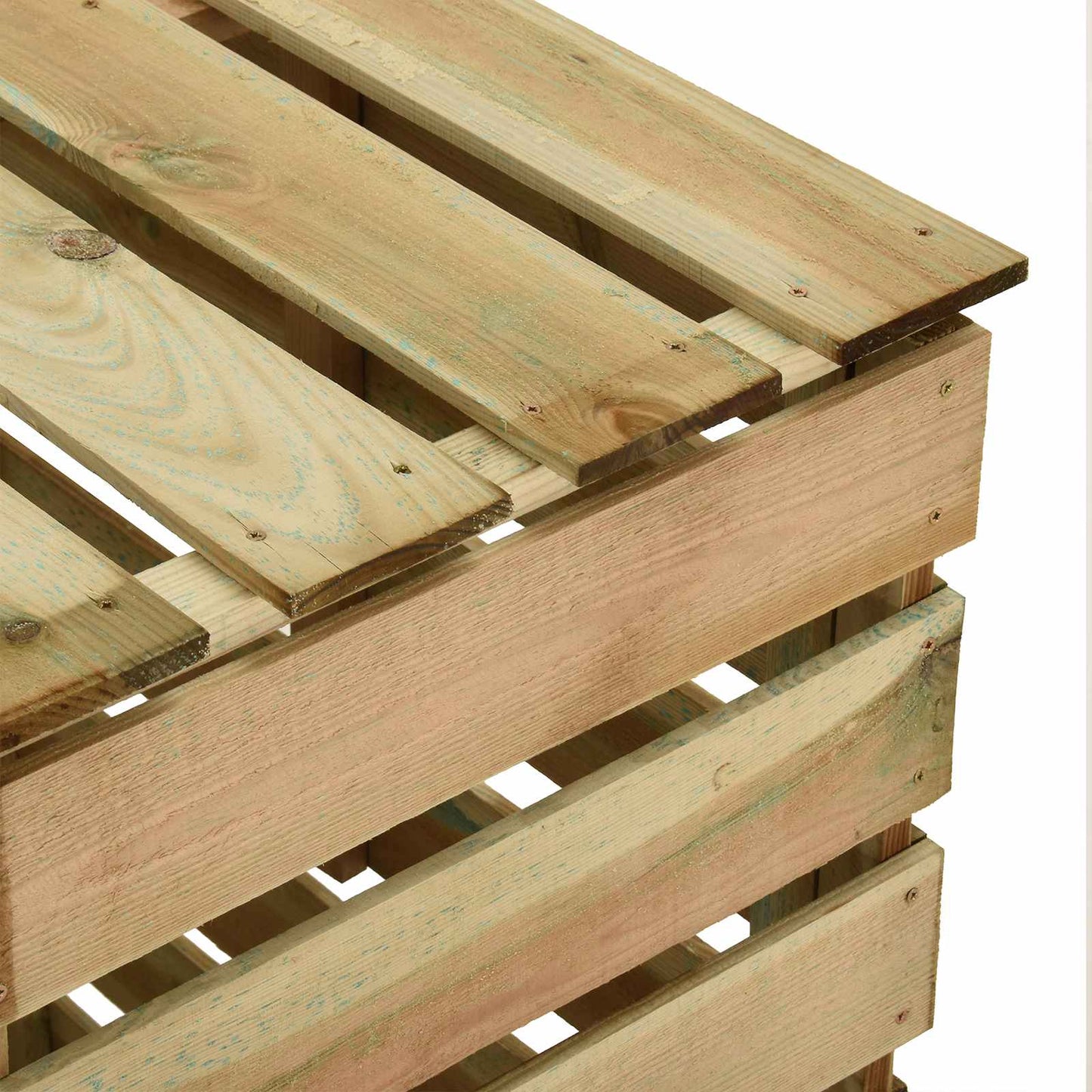 vidaXL Σχάρωμα Κήπου 3 pcs Πράσινο 110 x 58 x 113 εκ Μασίφ Ξύλο Πεύκου